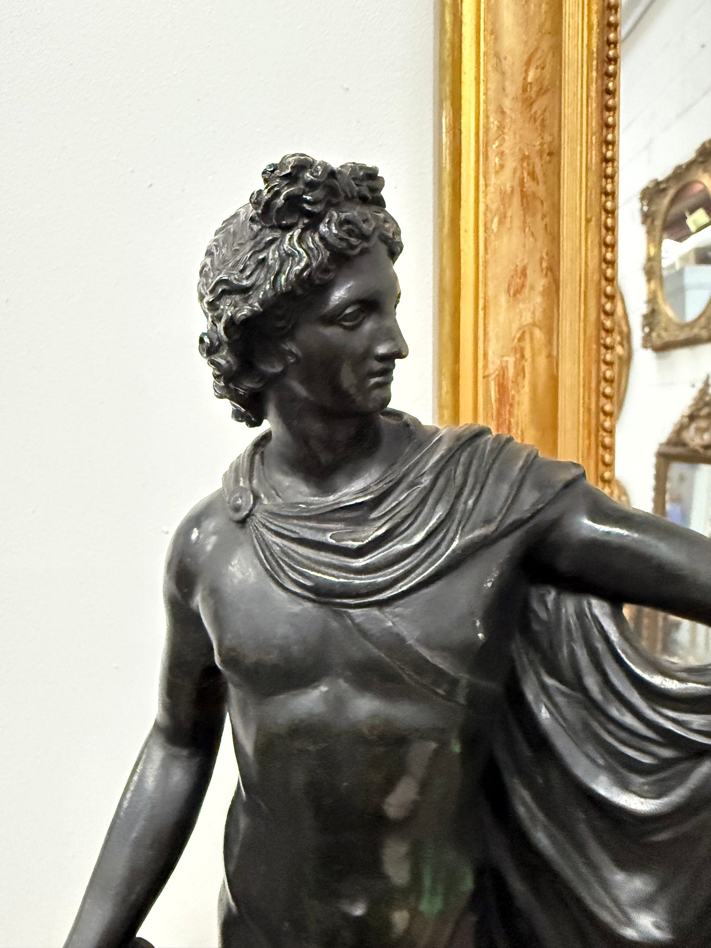 Magnificent Bronze Statue of Apollo Belvedere