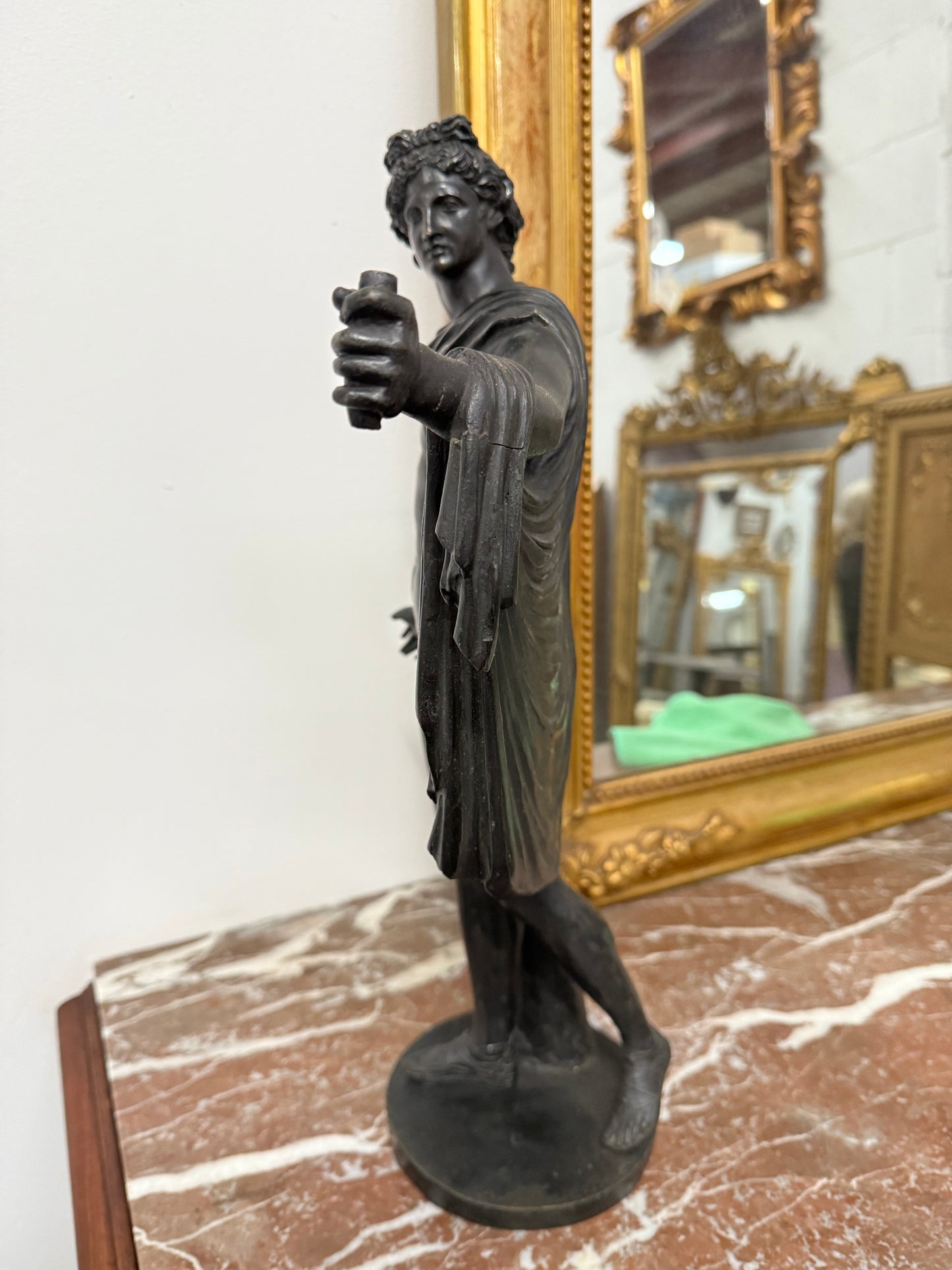 Magnificent Bronze Statue of Apollo Belvedere