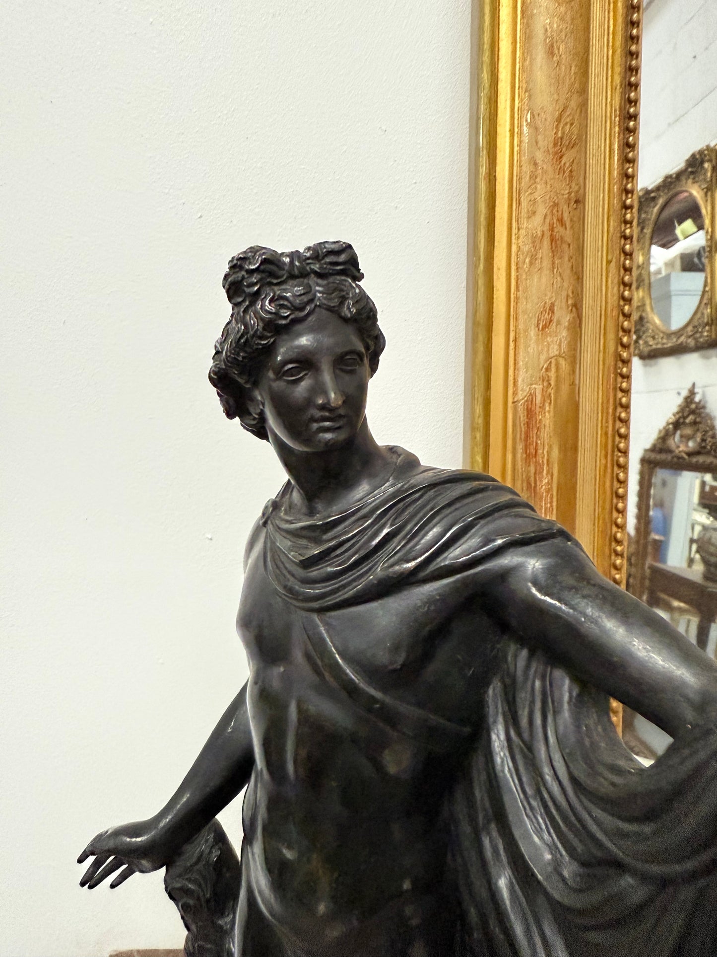 Magnificent Bronze Statue of Apollo Belvedere
