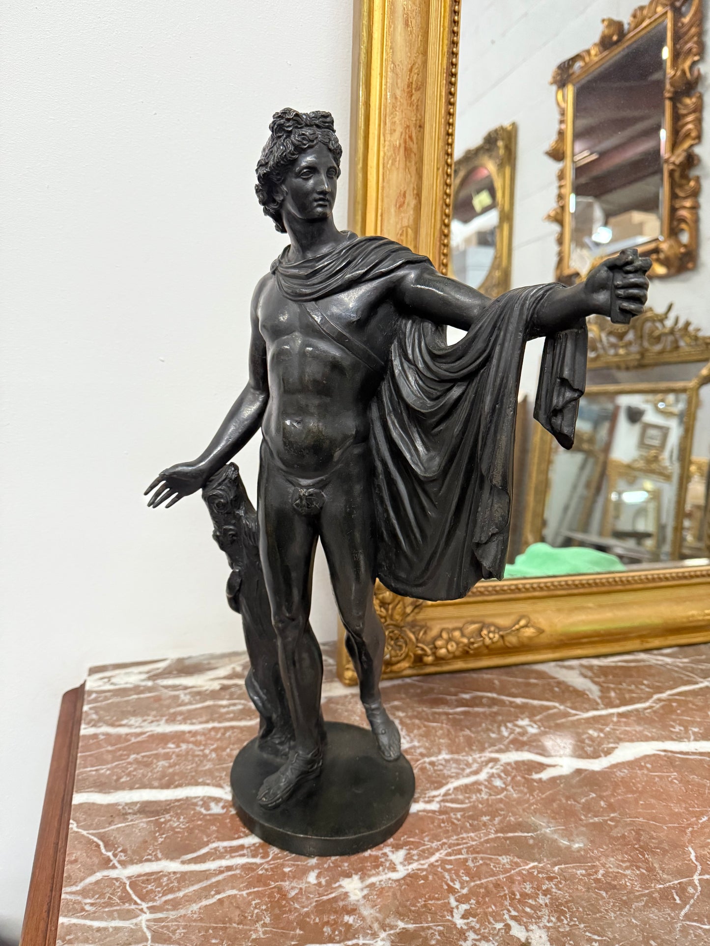 Magnificent Bronze Statue of Apollo Belvedere