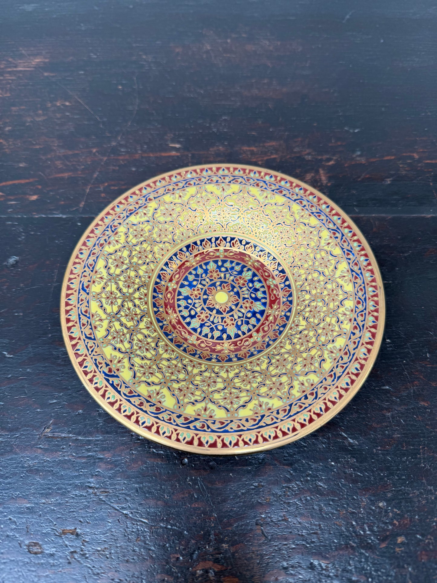 Vintage Hand Painted & Gilded Thai Benjarong Porcelain