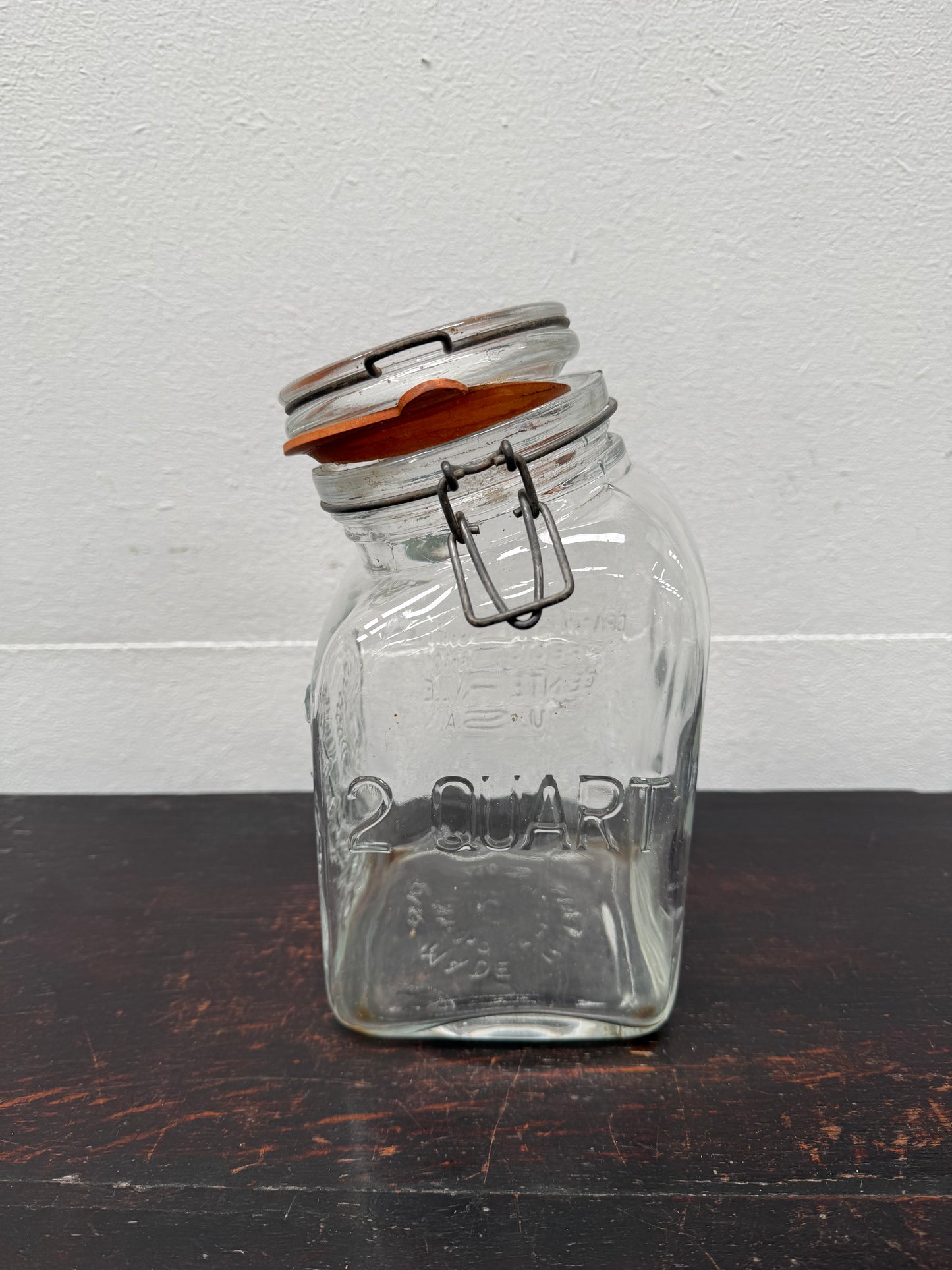 Vintage Granny's Glass Counter Jar