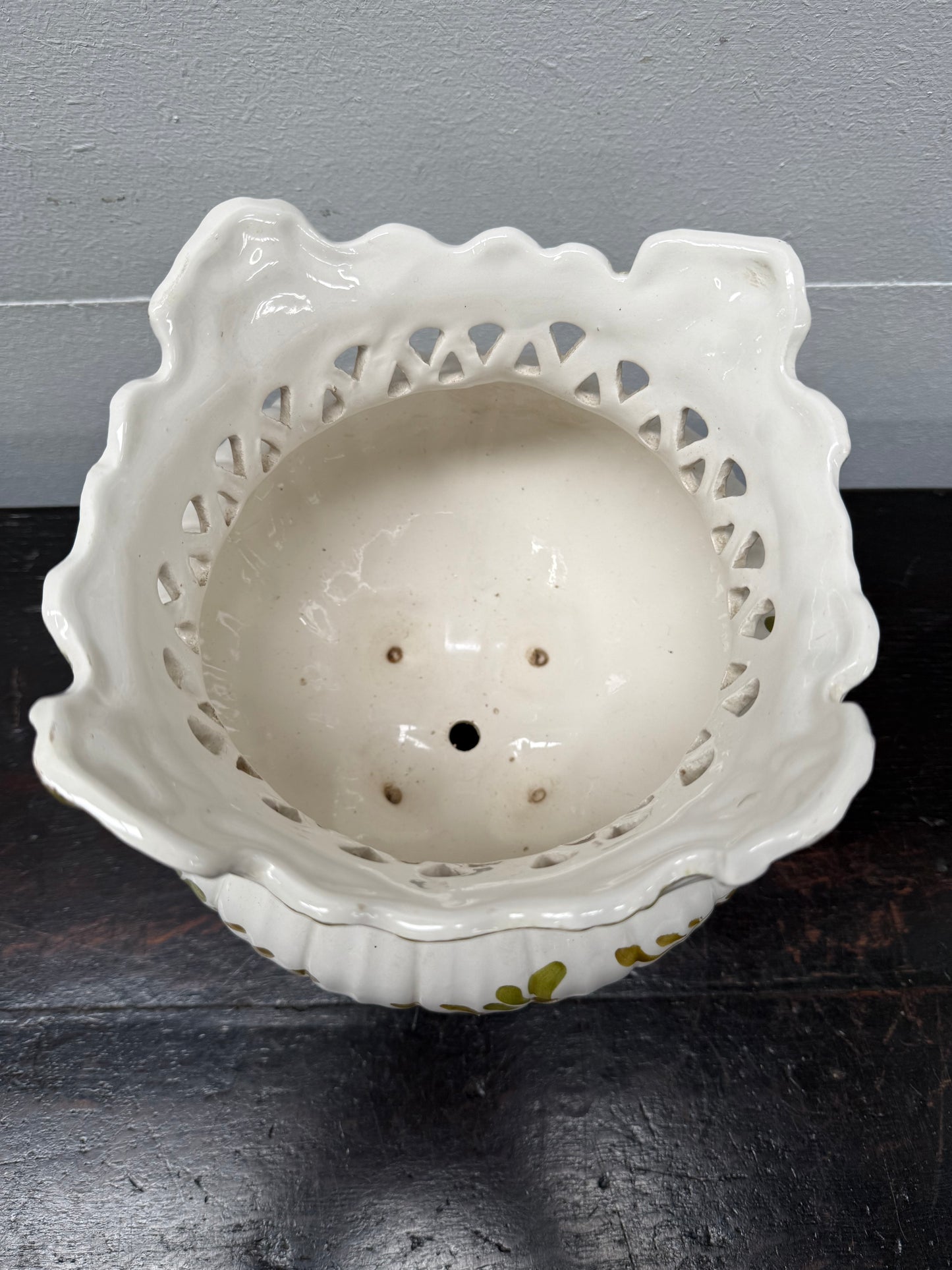 Vintage Hand Painted Majolica Jardinere