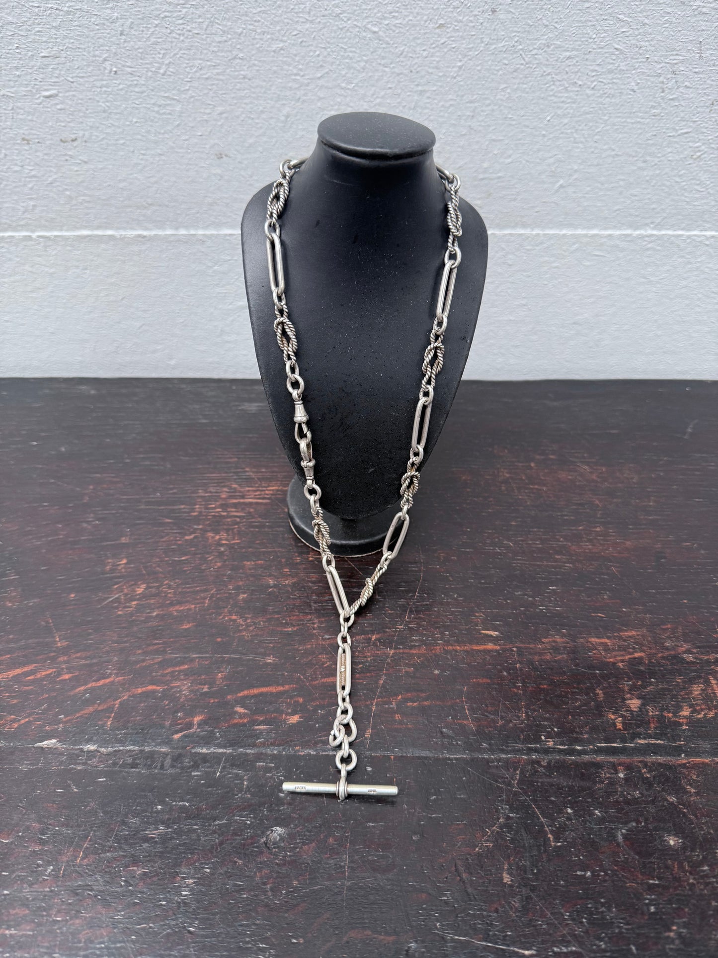 Victorian Sterling Silver 925 Albert Chain