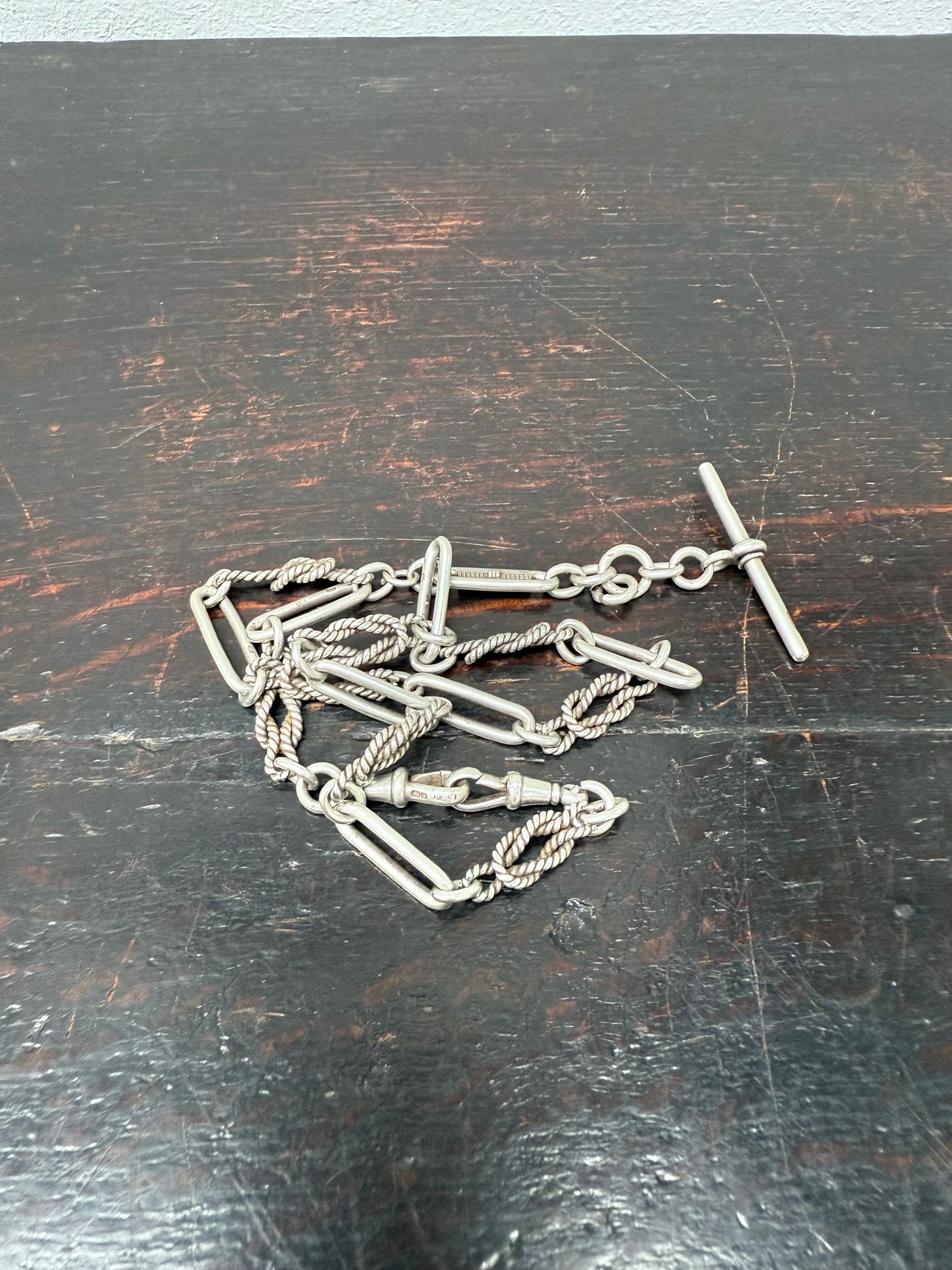Victorian Sterling Silver 925 Albert Chain