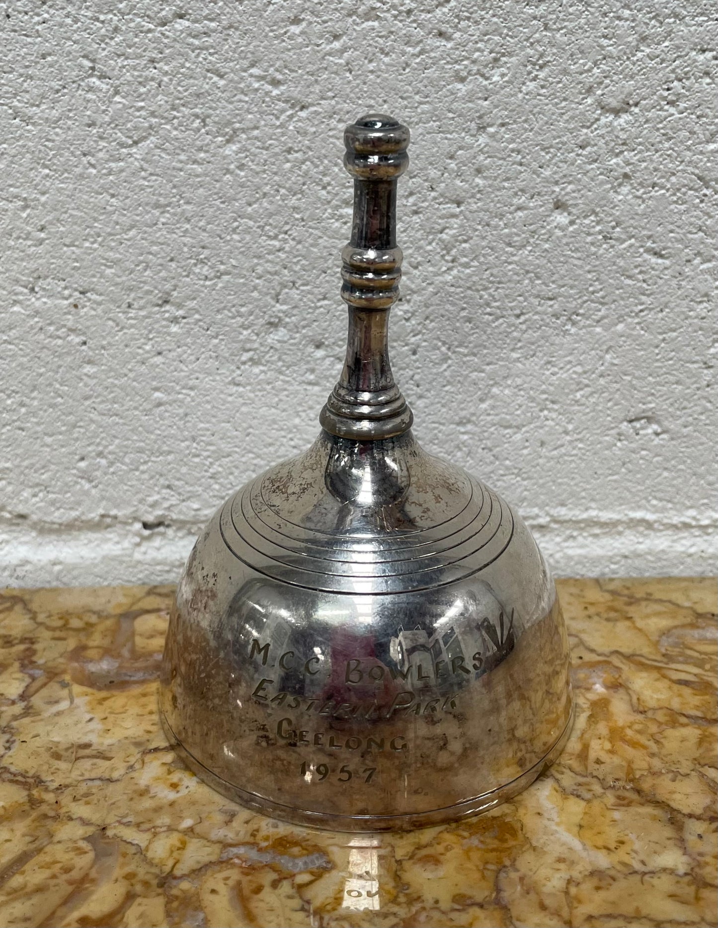 Vintage Engraved Silver Bell