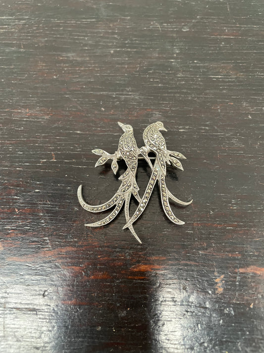 Australian Marcasite Bird Of Paradise Brooch