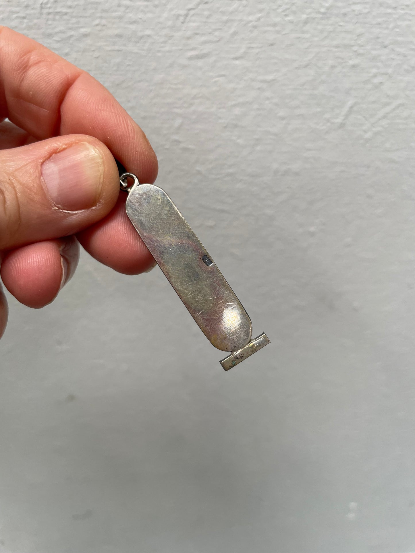 Vintage Silver Egyptian Cartouche Pendant