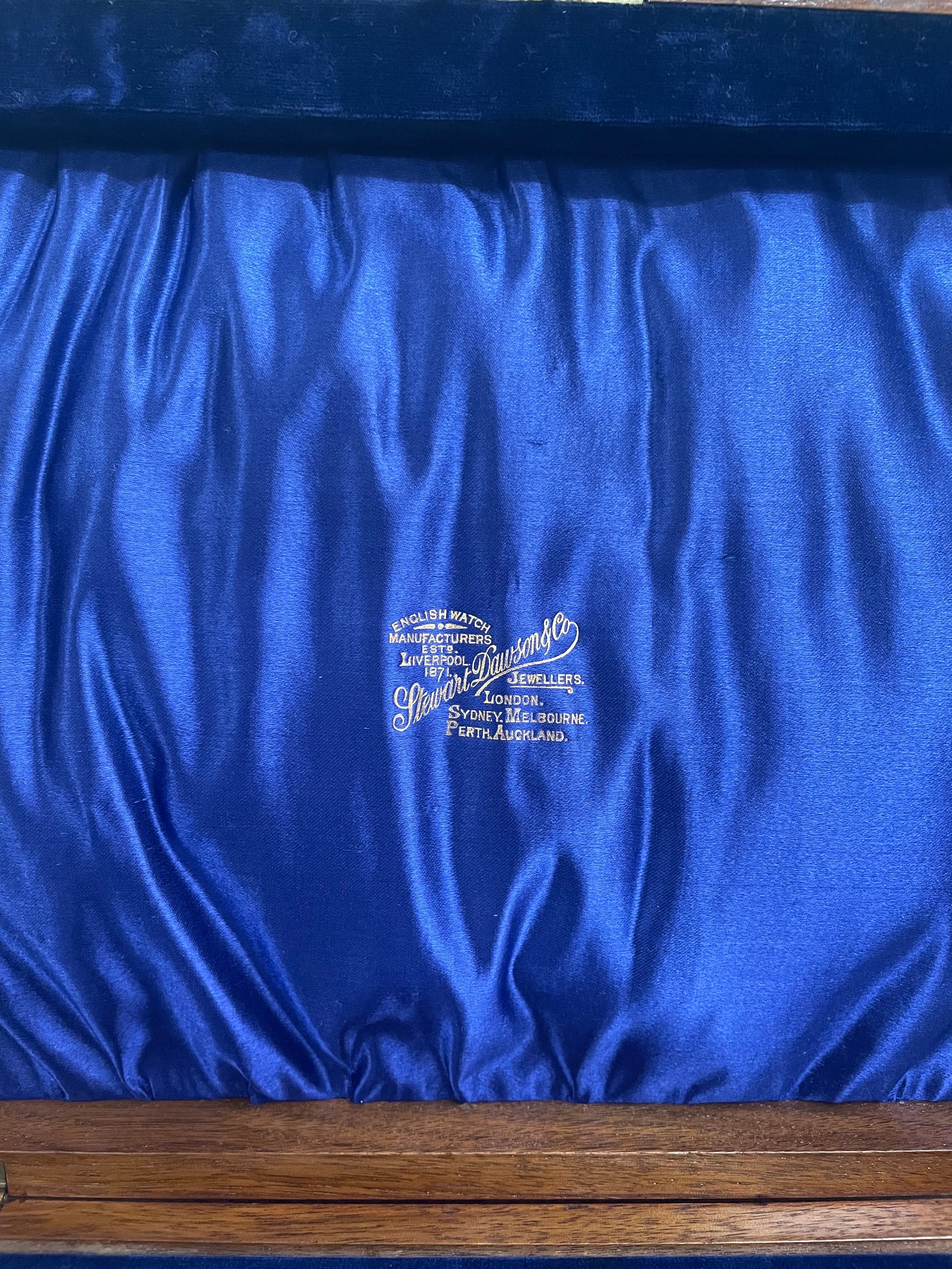 Antique Stewart Dawsons & Co Jewellers Cased Set of Bone Handled EPNS Fish Knives & Forks