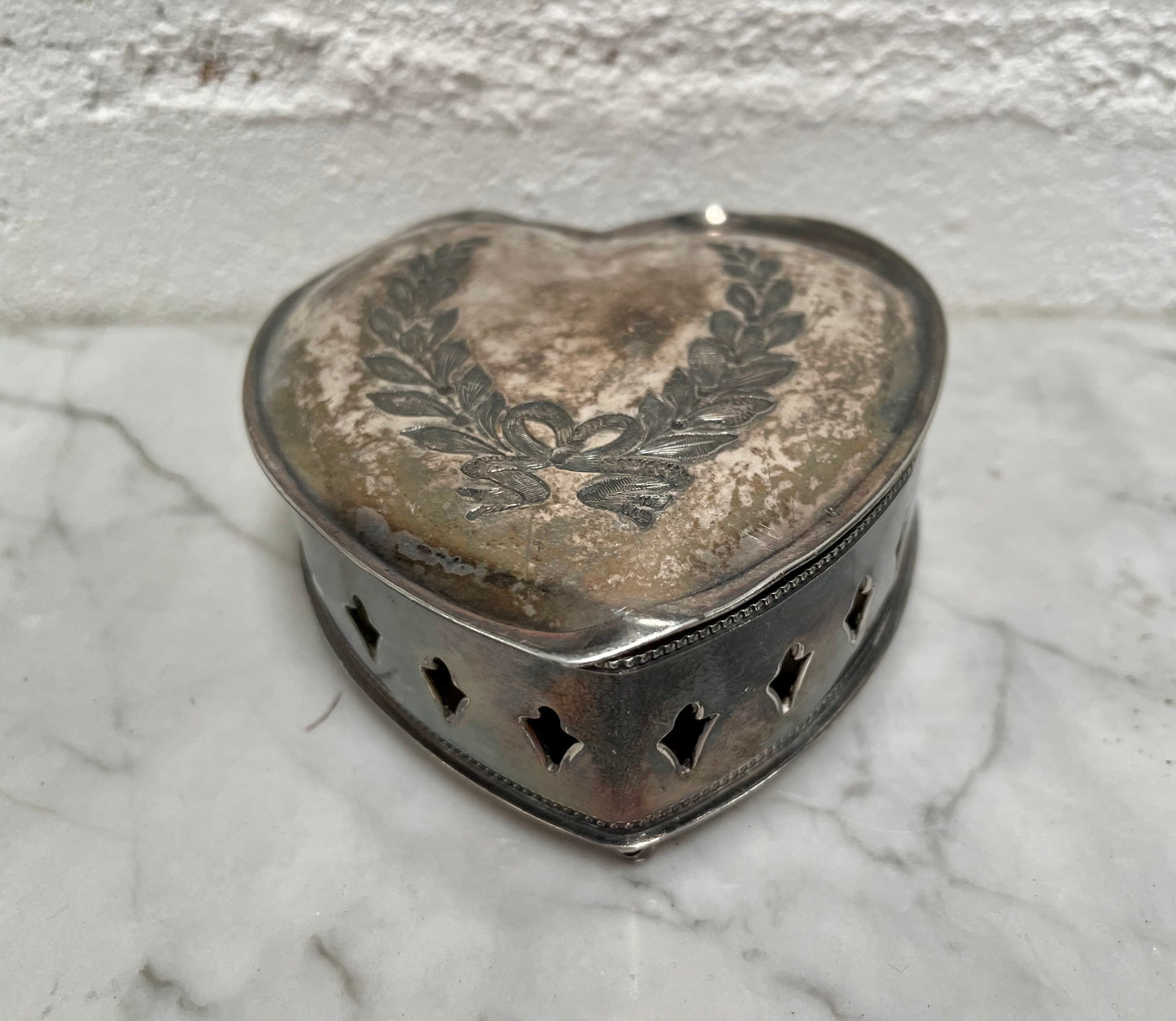 Antique Knicker Bocker Silver Trinket Box