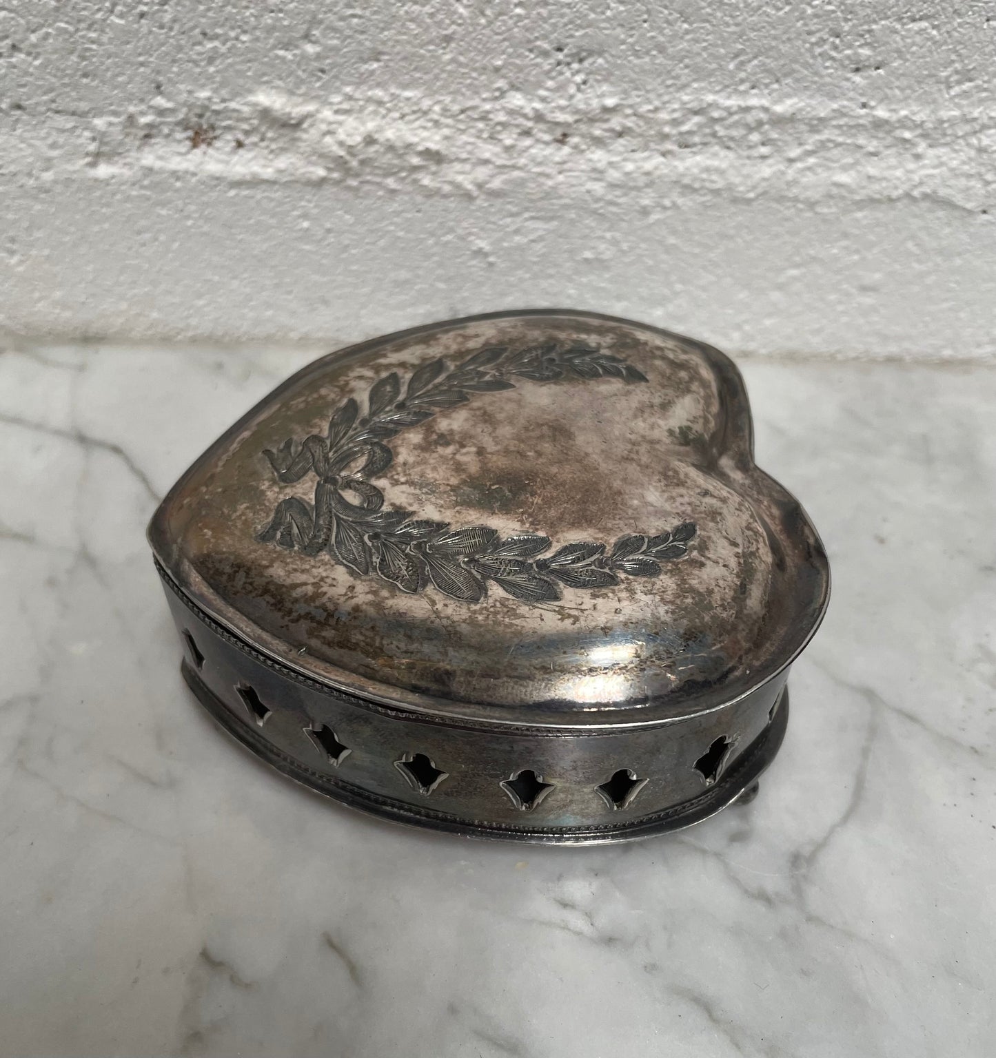 Antique Knicker Bocker Silver Trinket Box