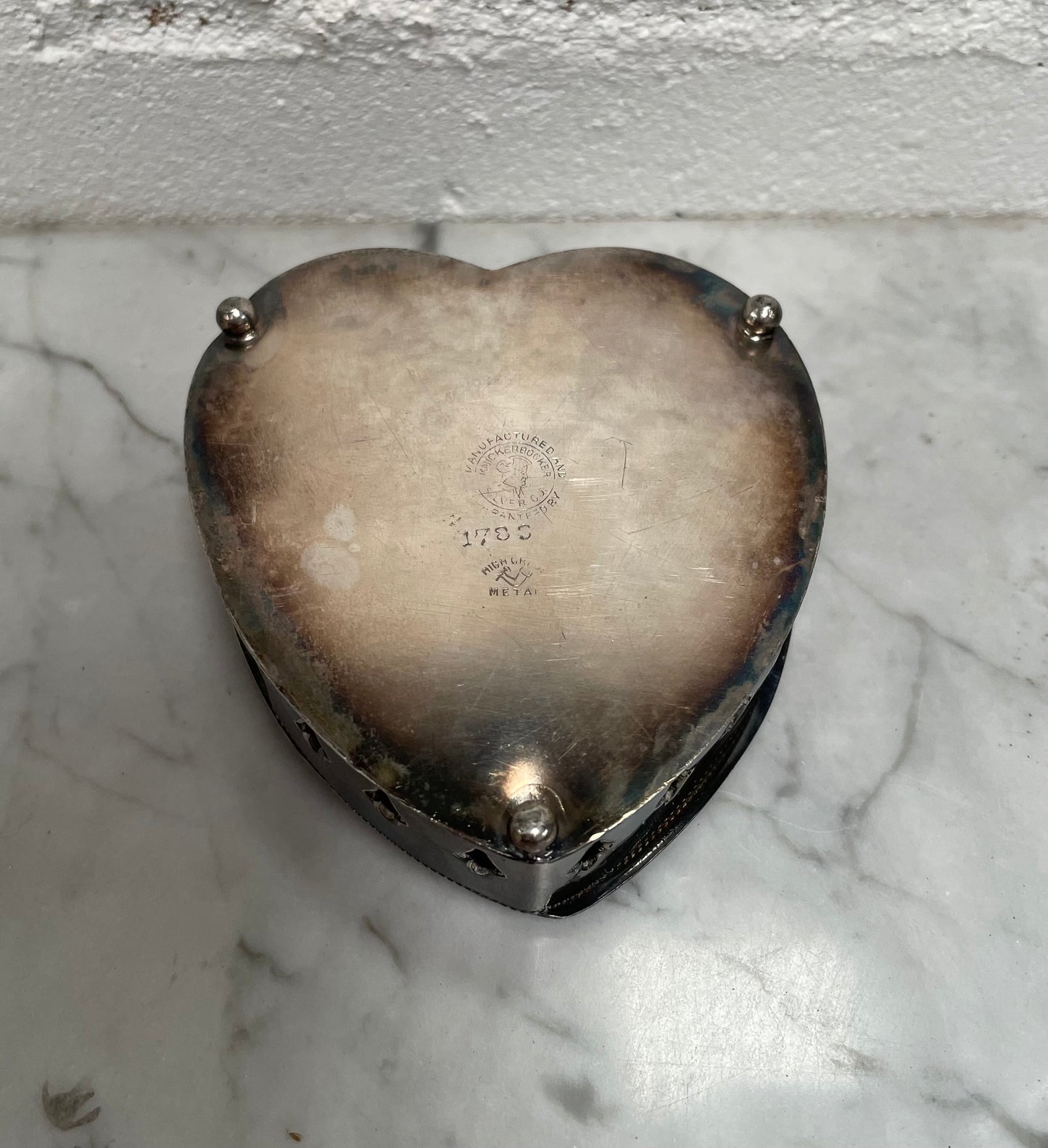 Antique Knicker Bocker Silver Trinket Box