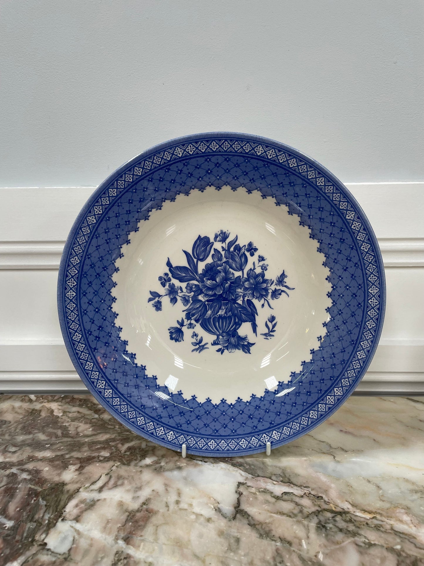 Queen's England Blue Large Bowl