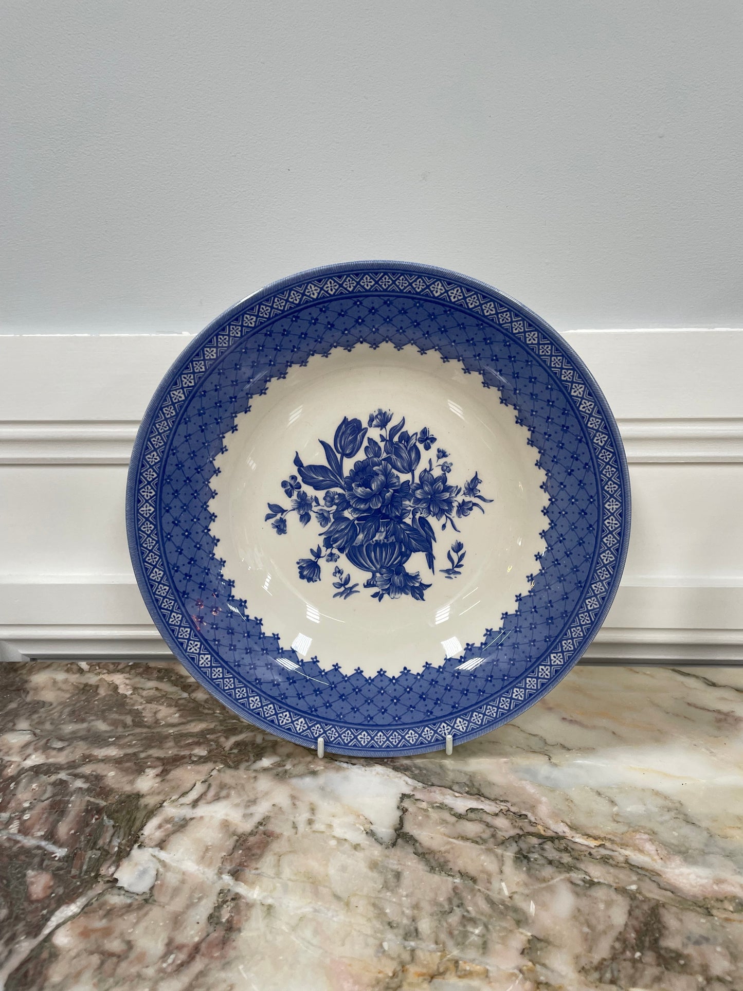 Queen's England Blue Large Bowl