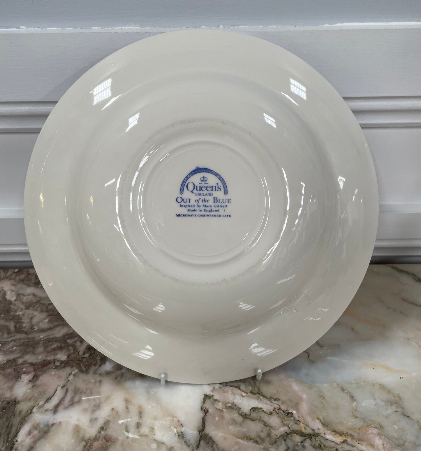 Queen's England Blue Large Bowl