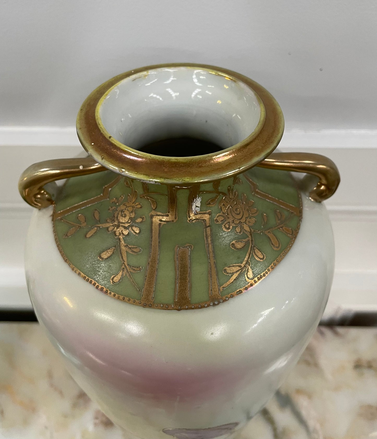 Hand Painted Japanese Vase