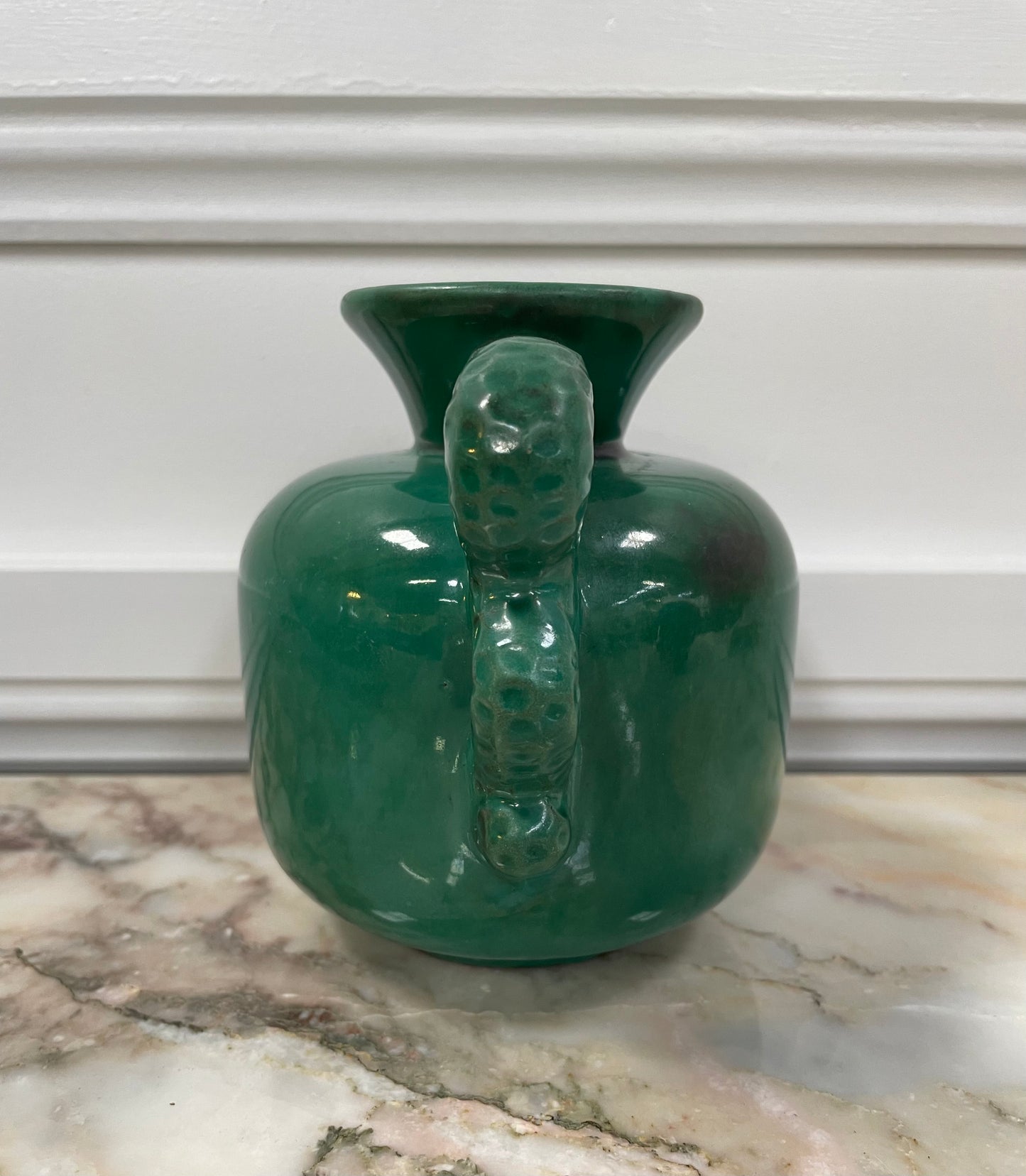 Art Deco ' Gabriel' Green Pottery Vase