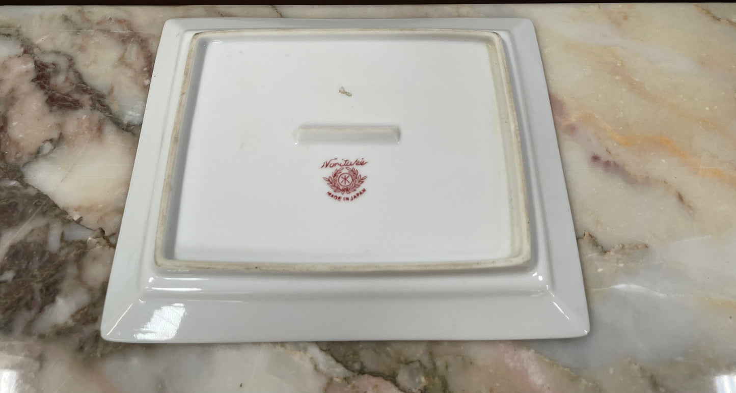 Noritake Hand Painted Cheese/Butter Dish