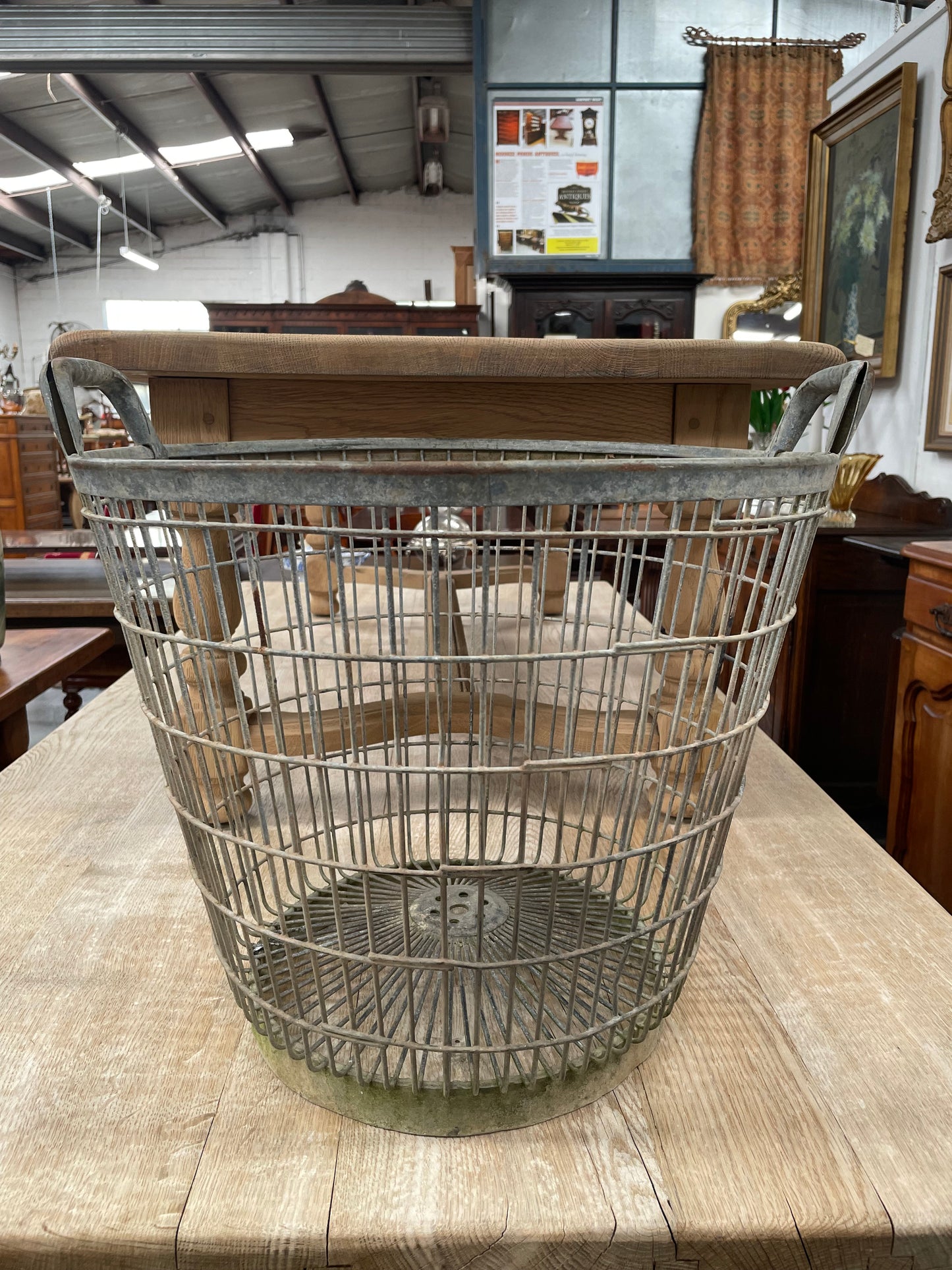 French Wire Harvesting Basket
