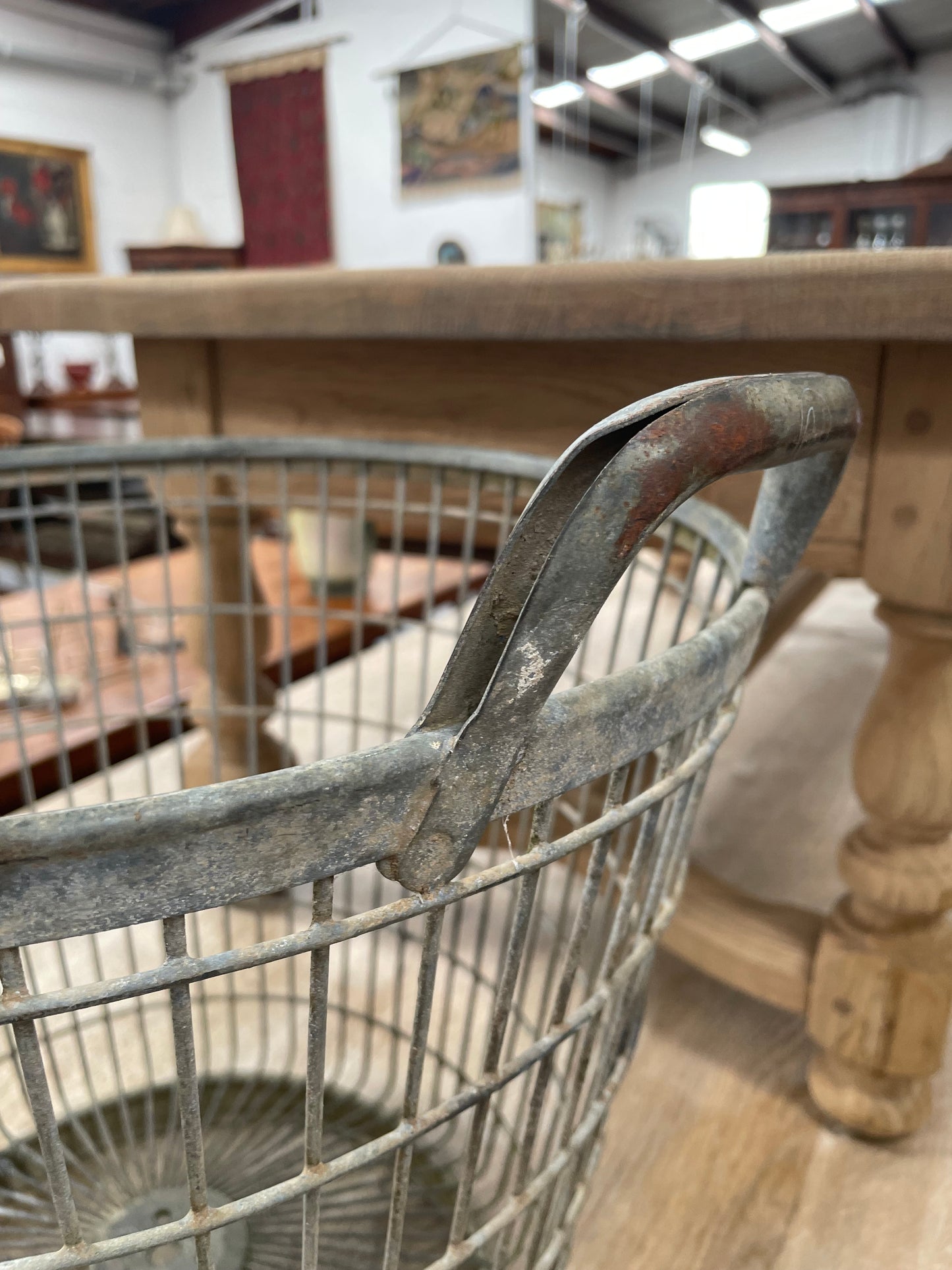 French Wire Harvesting Basket