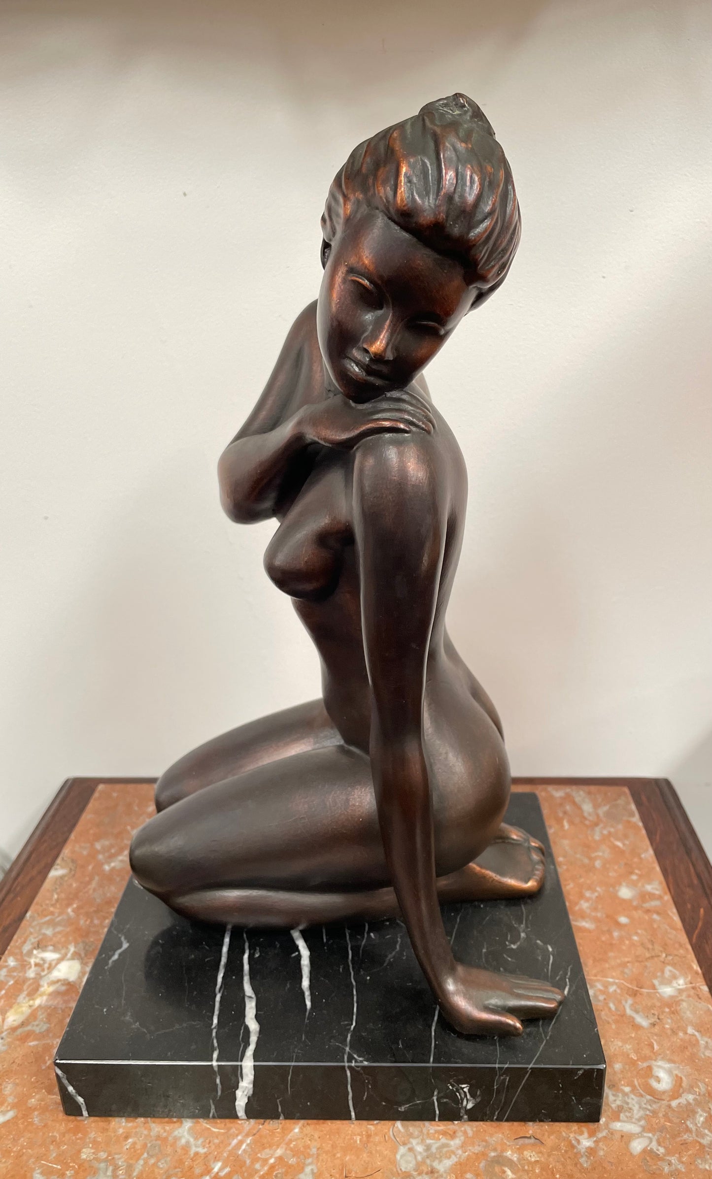 Mid Century Modern Bronze Statue
