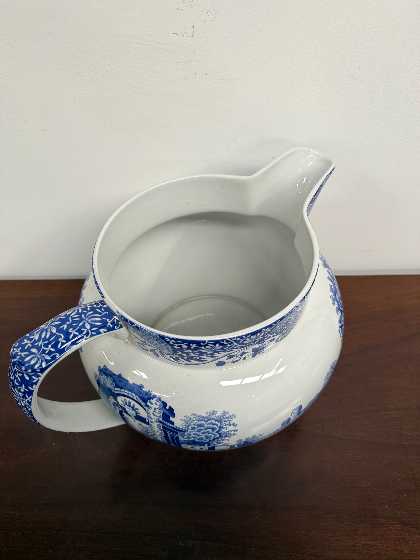 Rare Very Large Spode Blue and White Jug