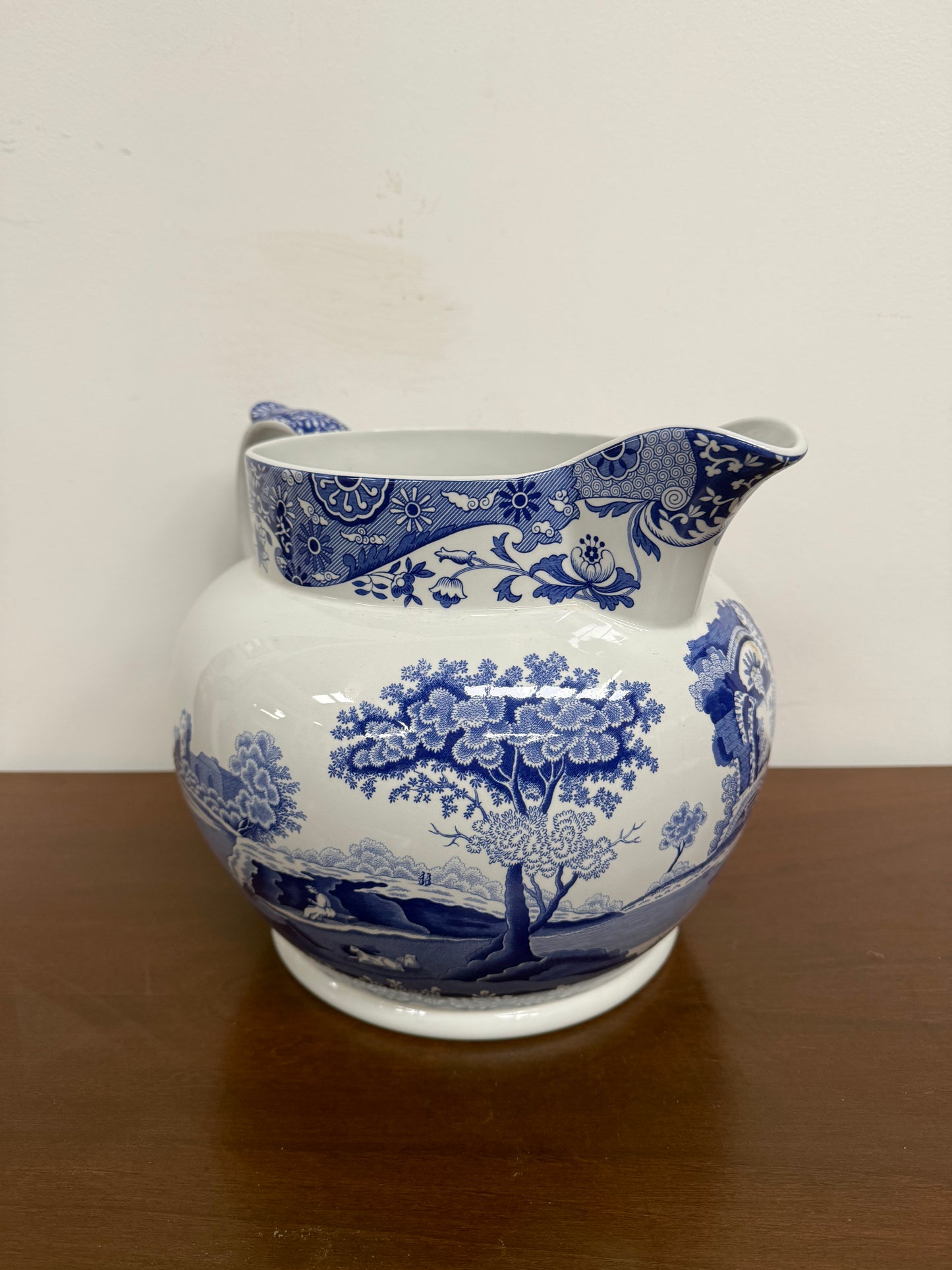 Rare Very Large Spode Blue and White Jug