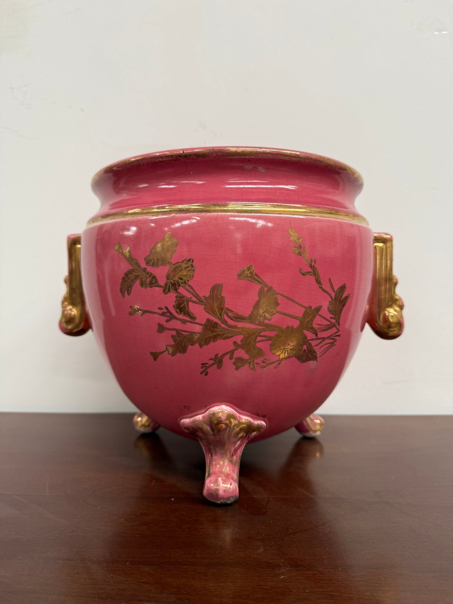 Victorian Pink Porcelain Jardinere