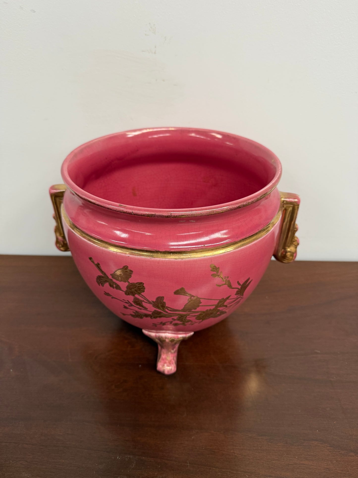 Victorian Pink Porcelain Jardinere