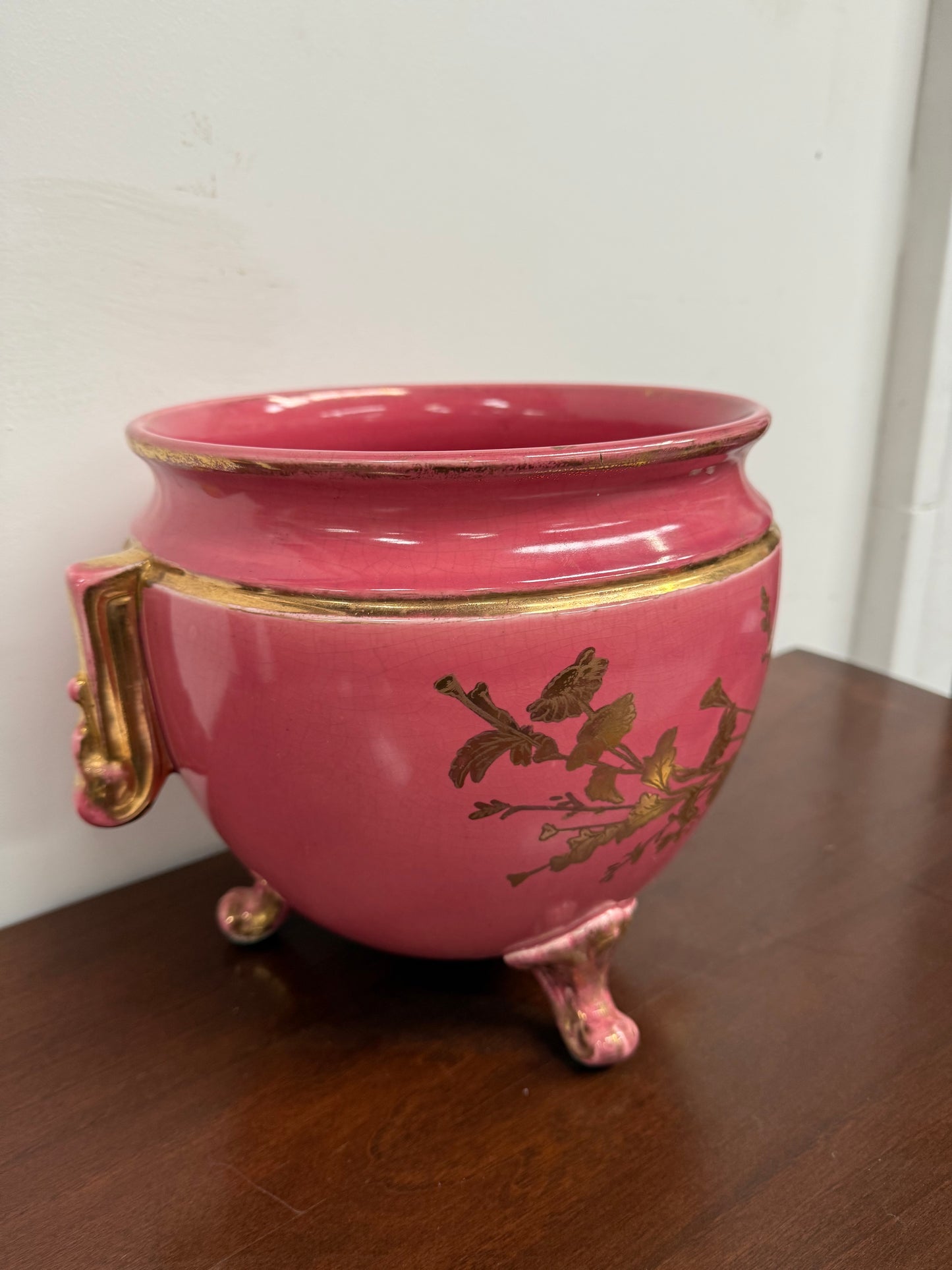 Victorian Pink Porcelain Jardinere