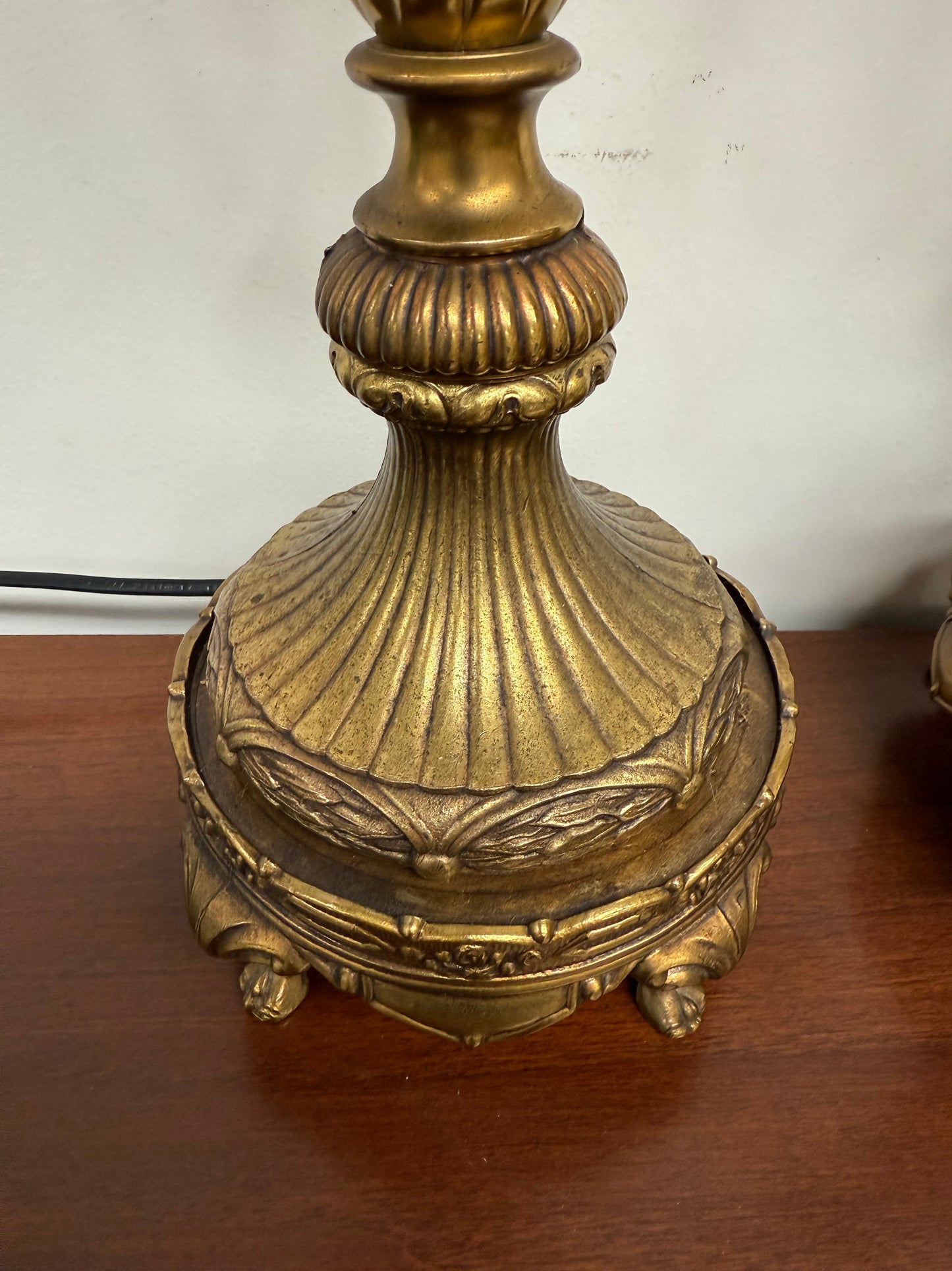 Quality Pair of Vintage Regency Style Table Lamps