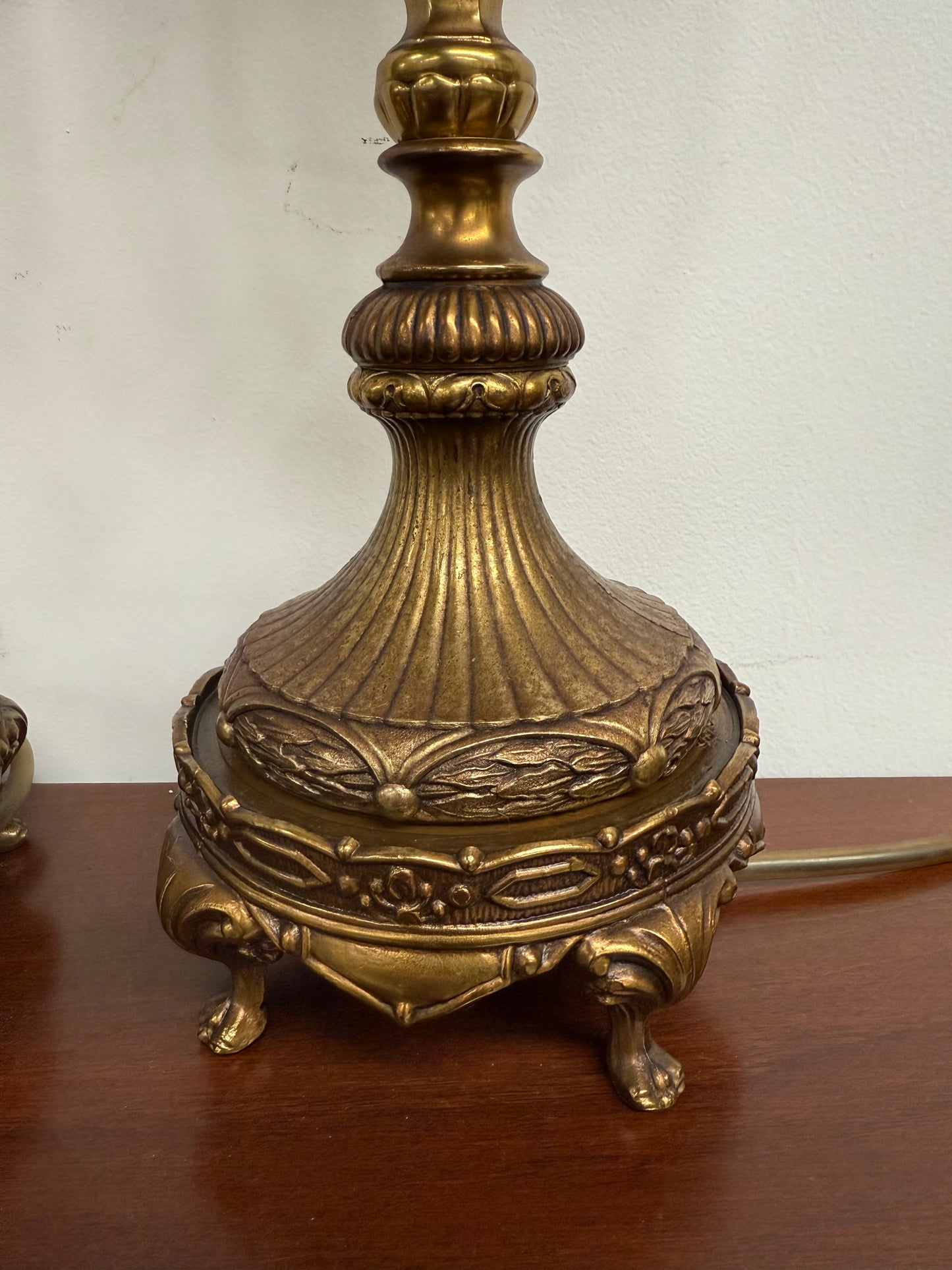 Quality Pair of Vintage Regency Style Table Lamps