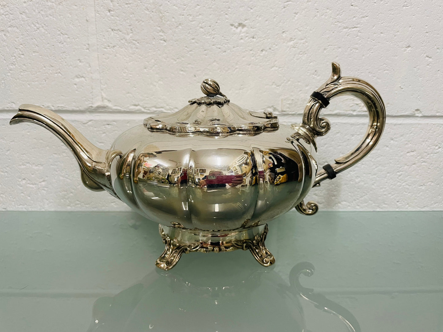 Vintage Heavy Silver Plated Teapot