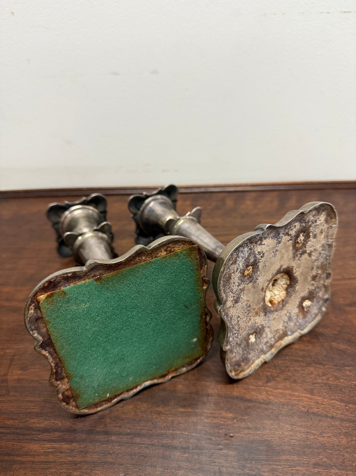 Pair Of Vintage Candle Holders