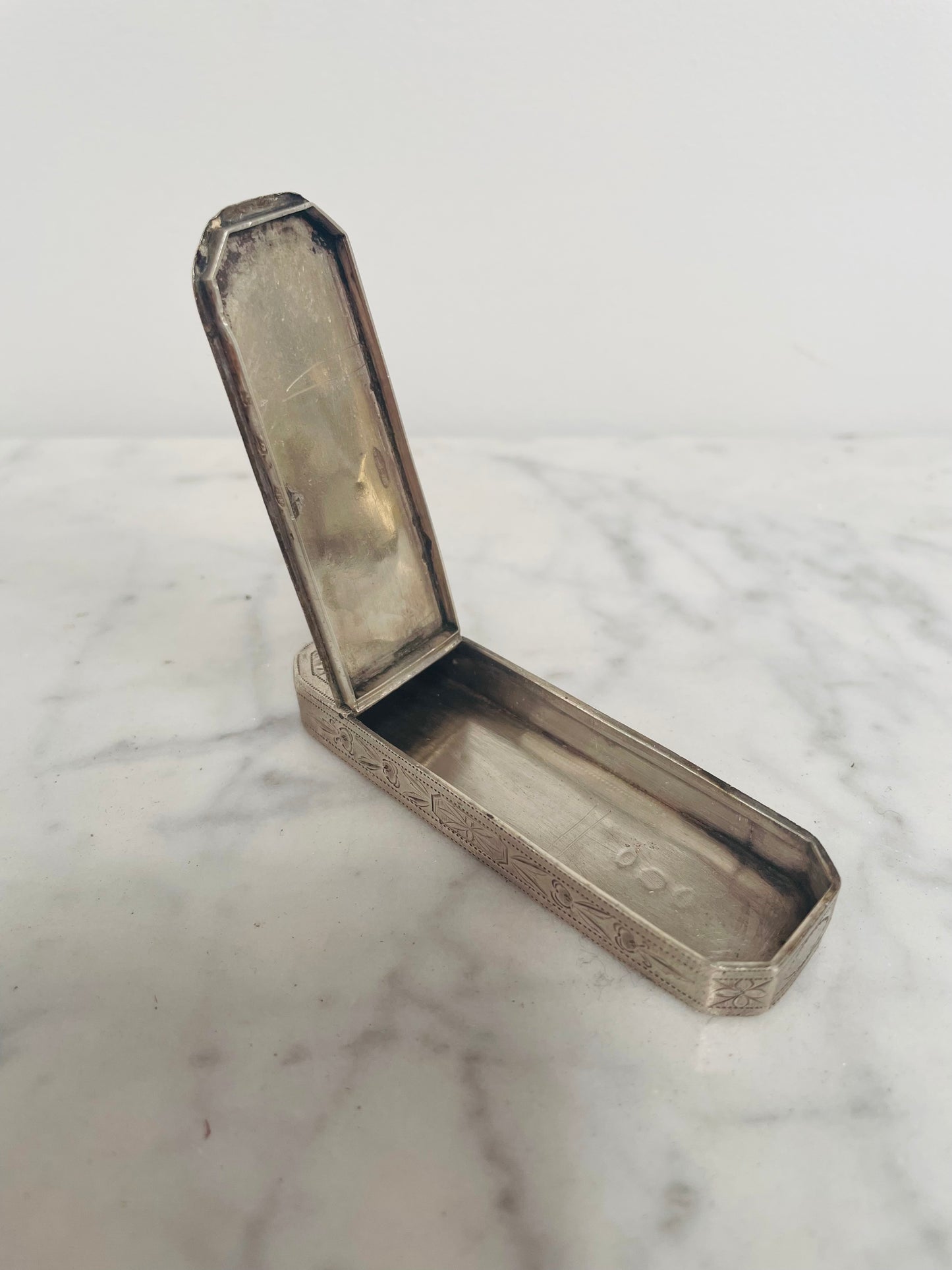 George III Sterling Silver Snuff Box Circa 1792