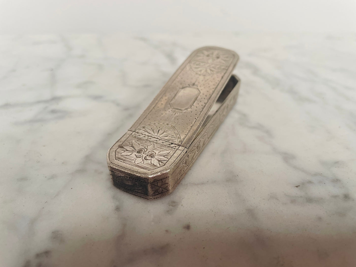 George III Sterling Silver Snuff Box Circa 1792