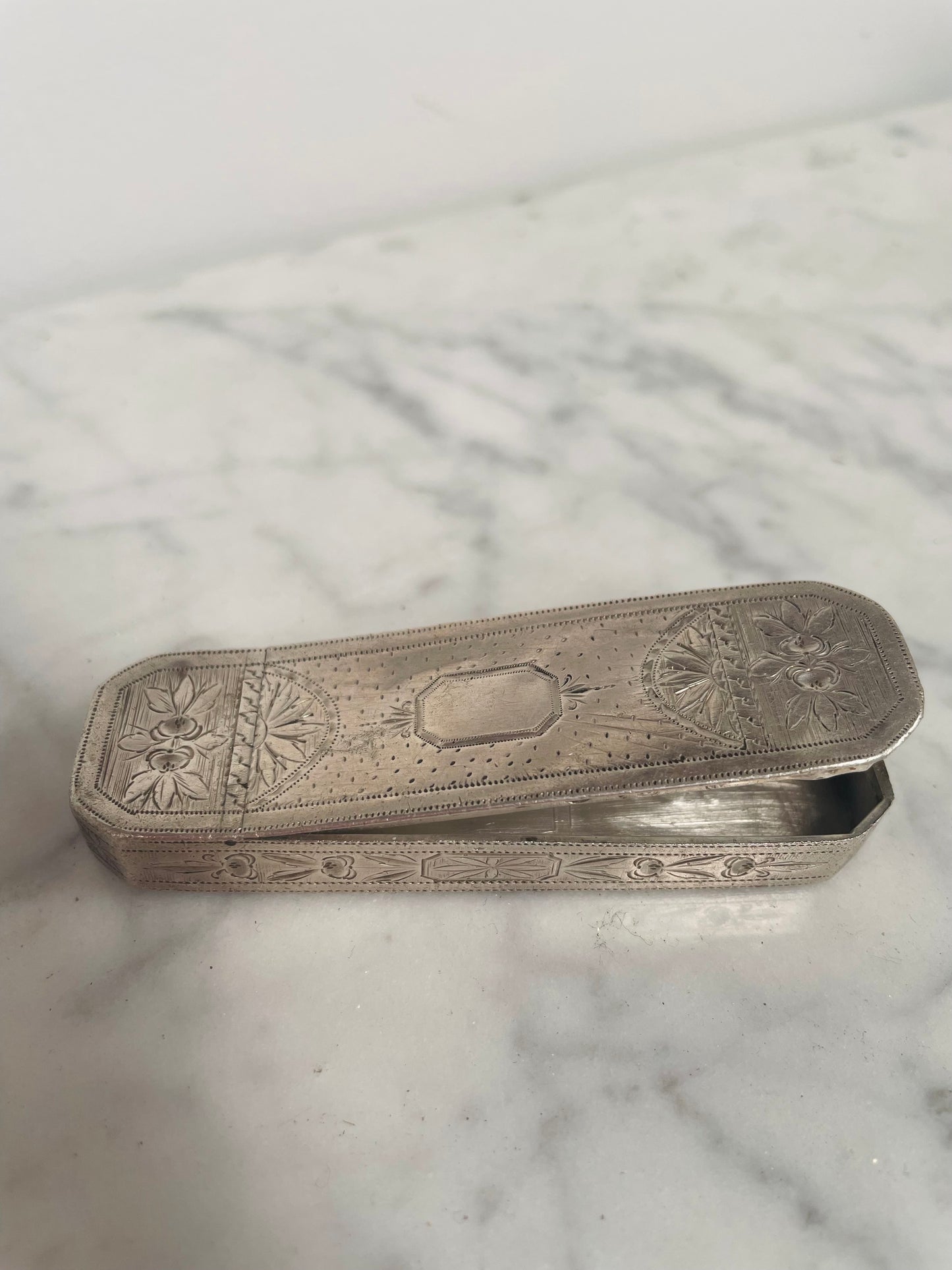 George III Sterling Silver Snuff Box Circa 1792