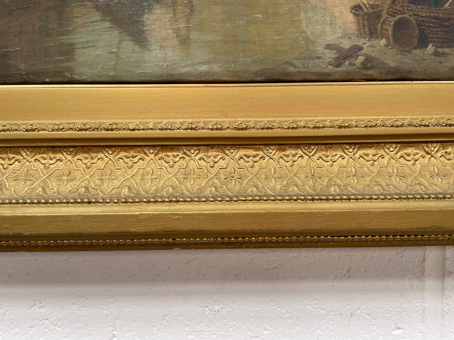 Beautifully Framed Antique Oil Painting on Canvas By Thomas Pyne