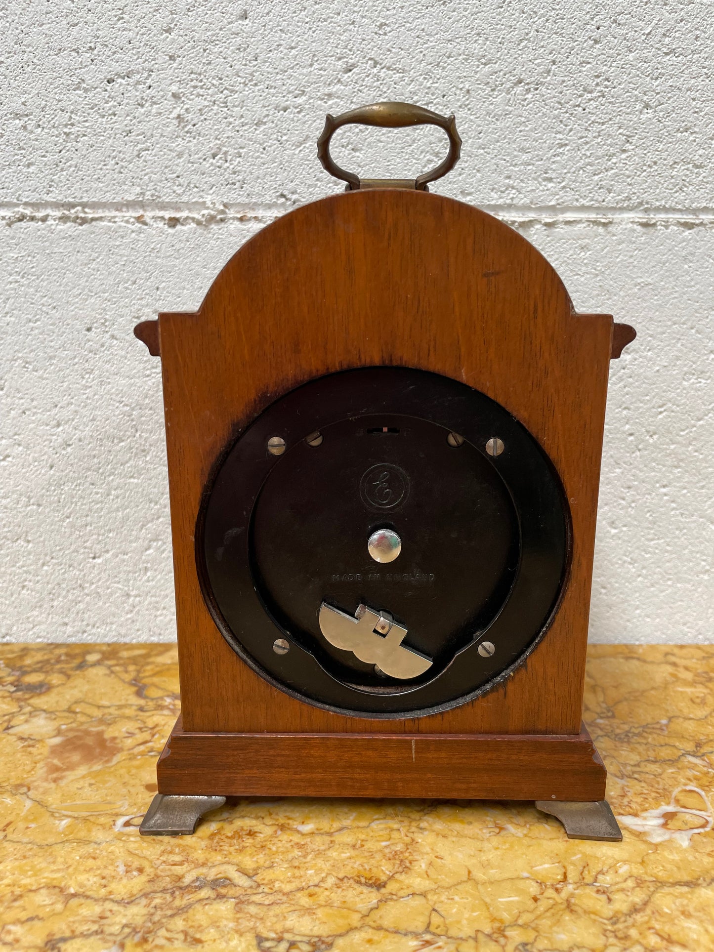 Gorgeous miniature Mahogany Elliott of London mantle timepiece retailed by Drummond and Co Melbourne. It is in good working order and in good original detailed condition.