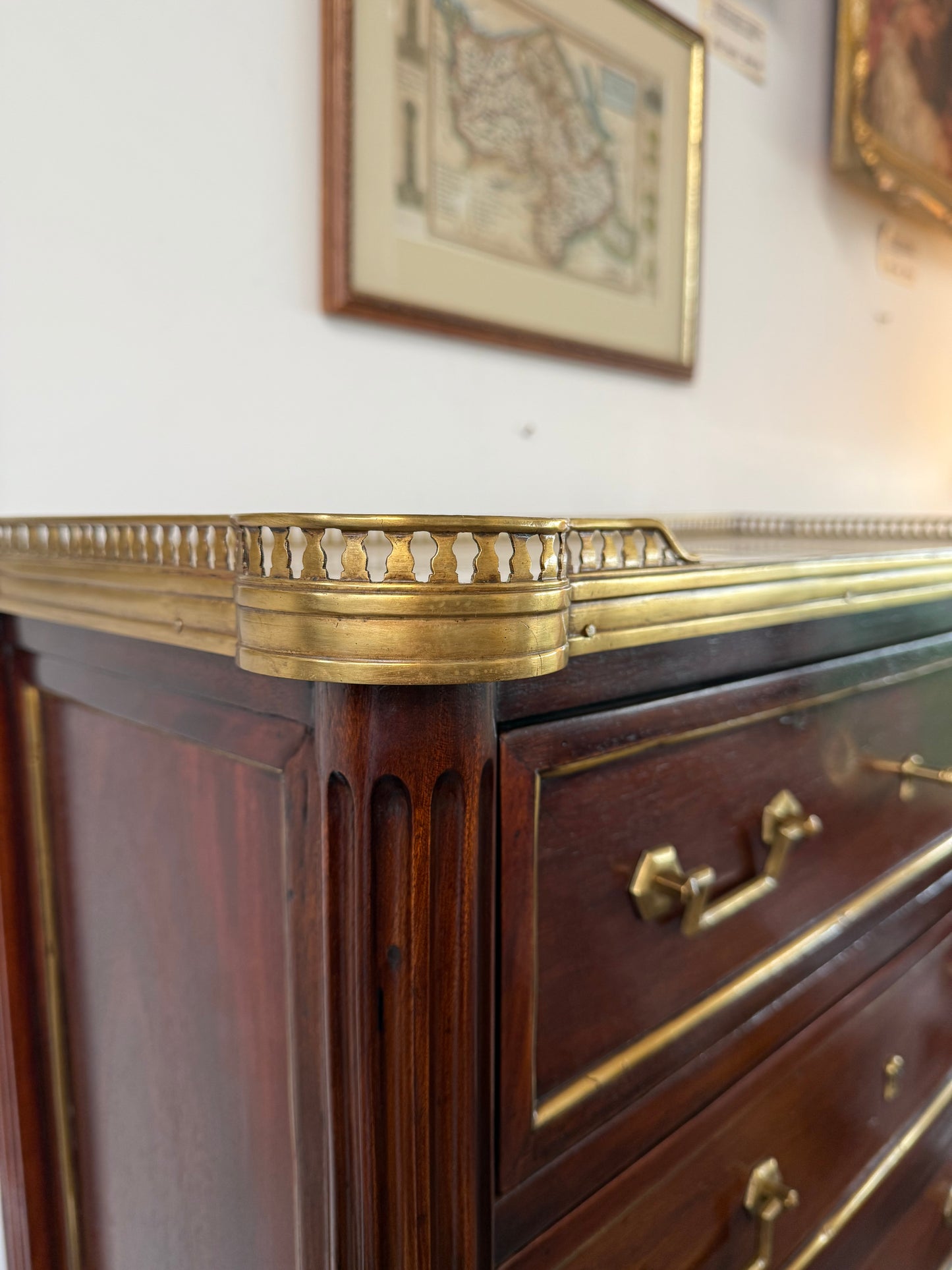 19th Century French Rosewood Louis XVI Style Semanier