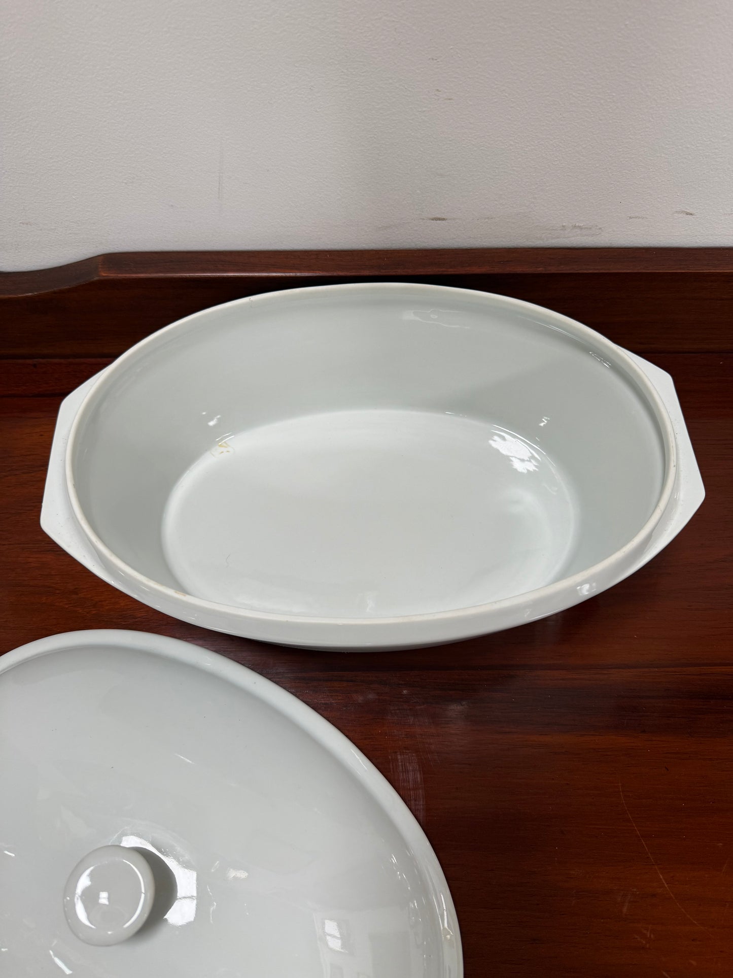 Vintage Le Creuset Stoneware Covered Casserole