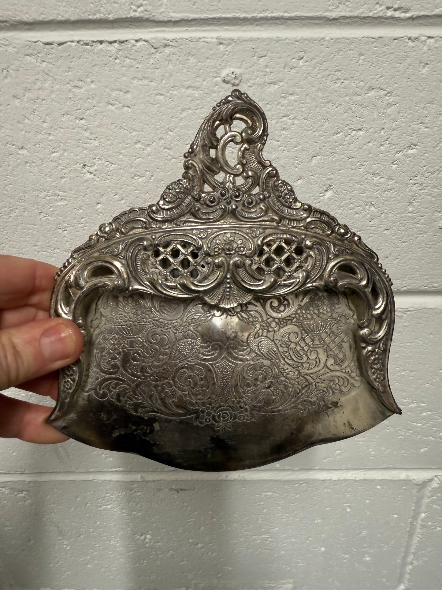 Vintage Table Crumb Brush and Tray
