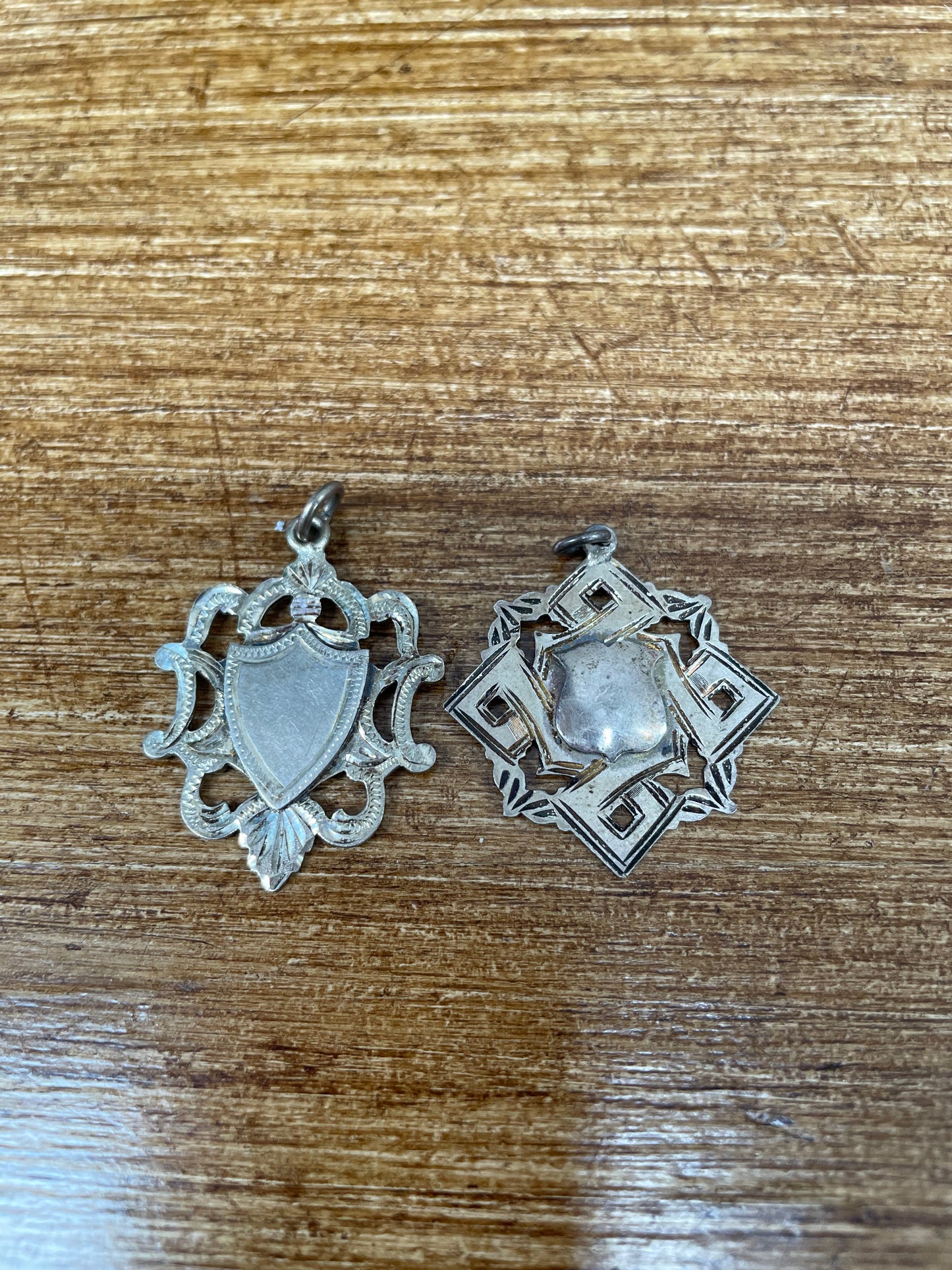 Sterling Silver Vintage Fob Medallions