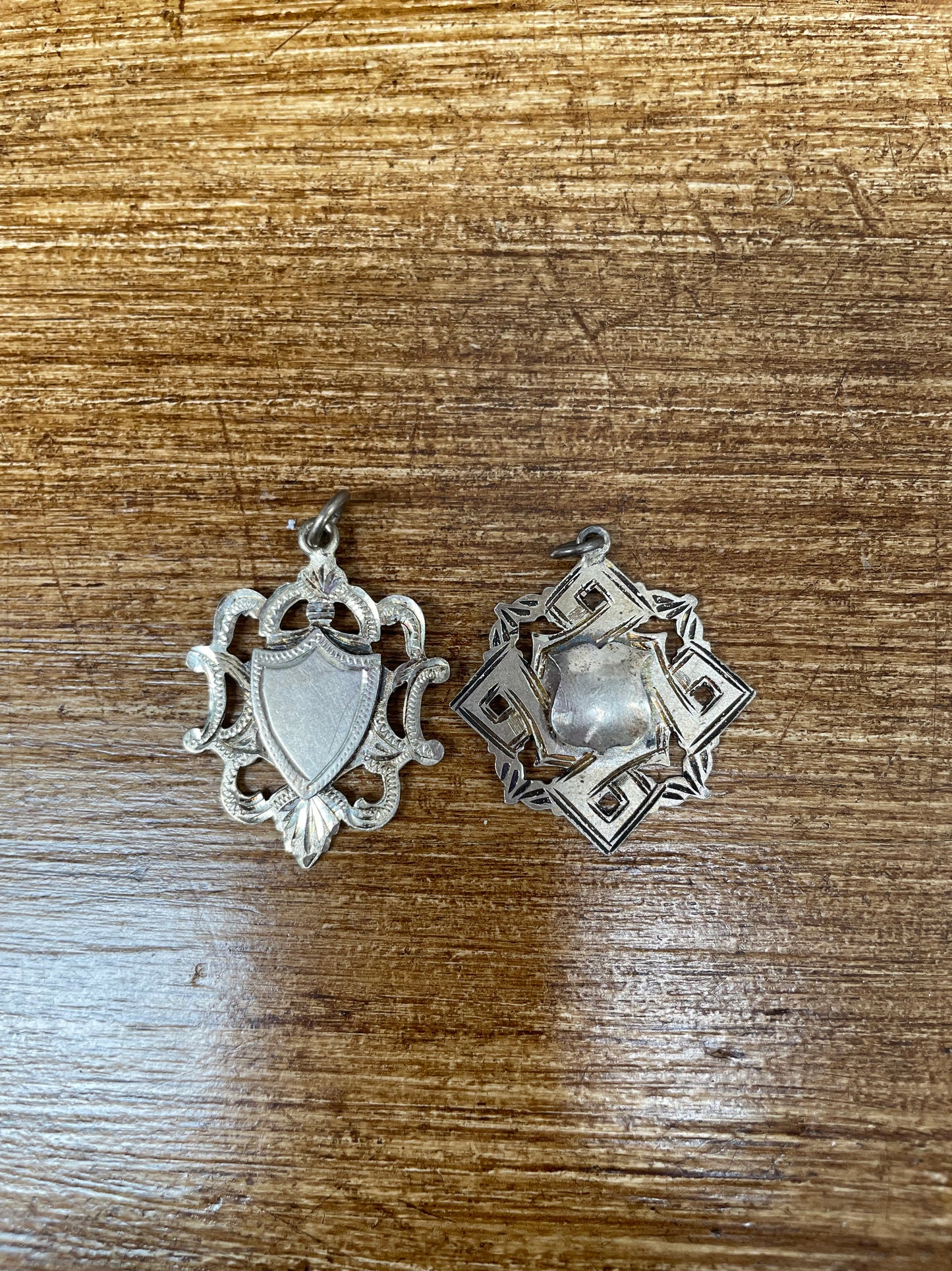 Sterling Silver Vintage Fob Medallions
