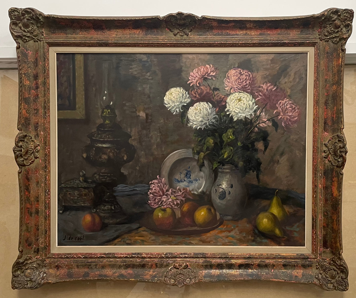 Beautiful Framed French Oil on Canvas
