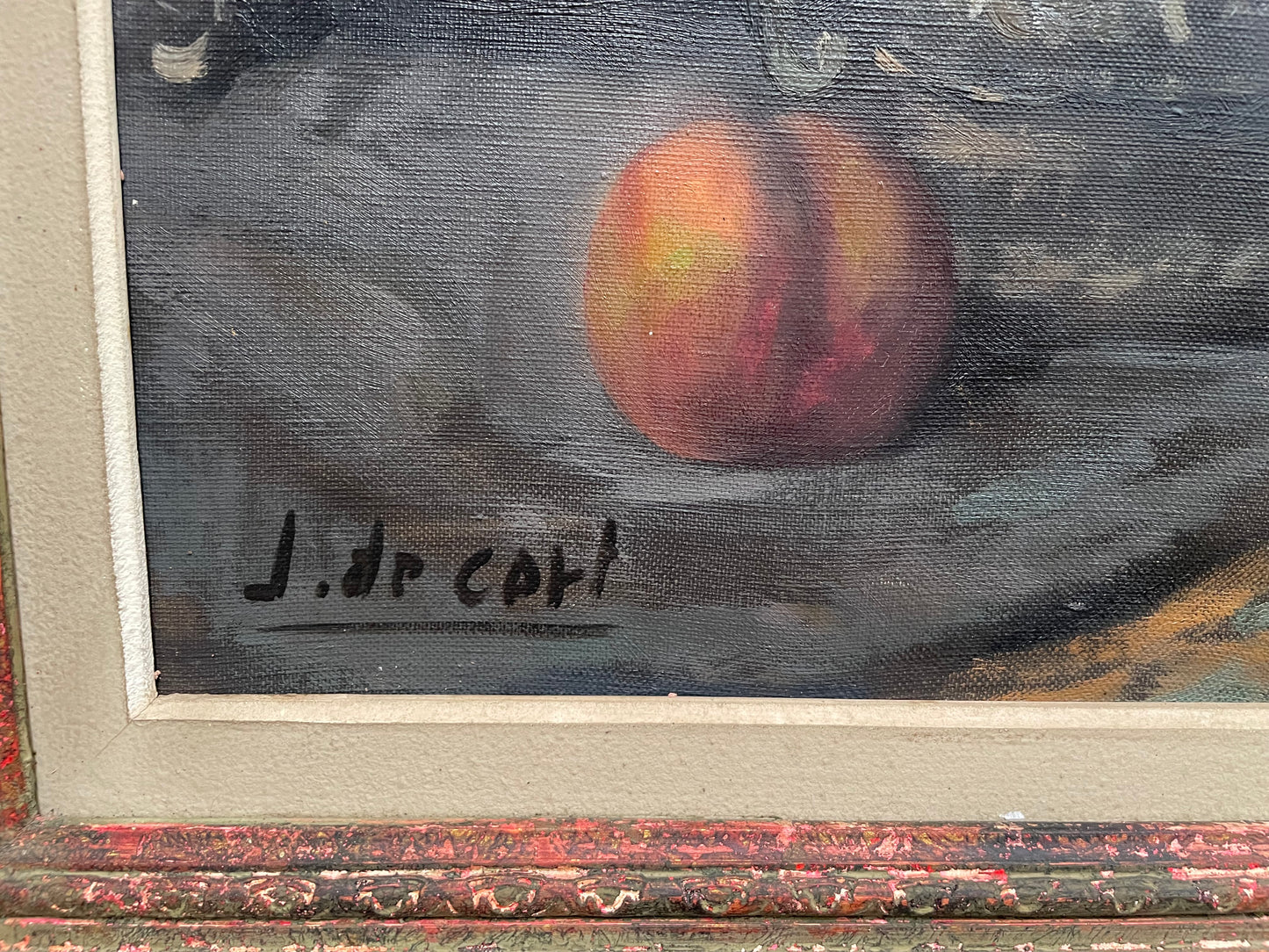 Beautiful Framed French Oil on Canvas