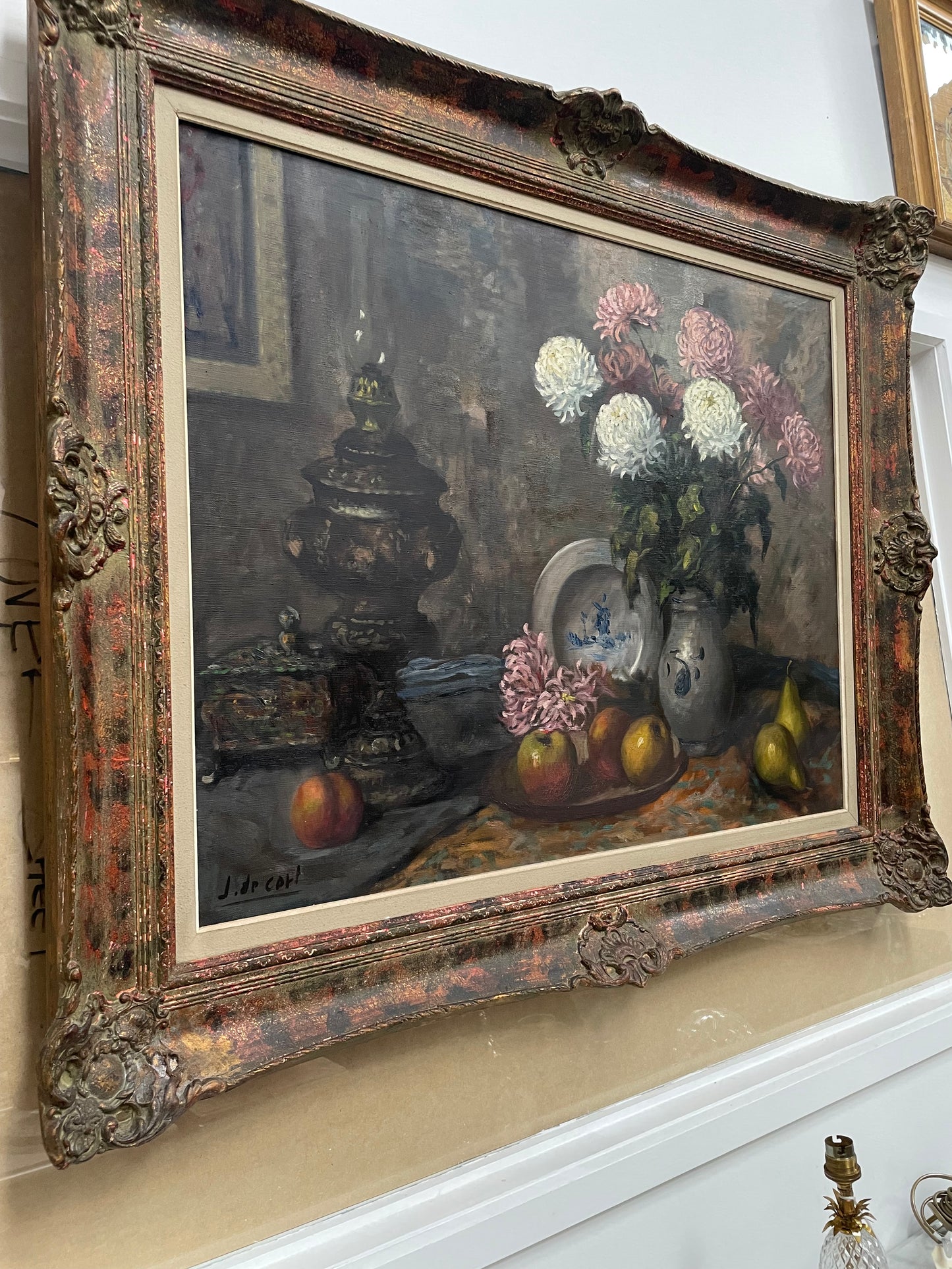 Beautiful Framed French Oil on Canvas