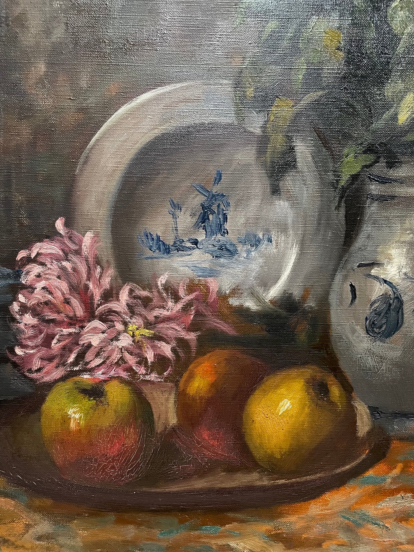 Beautiful Framed French Oil on Canvas