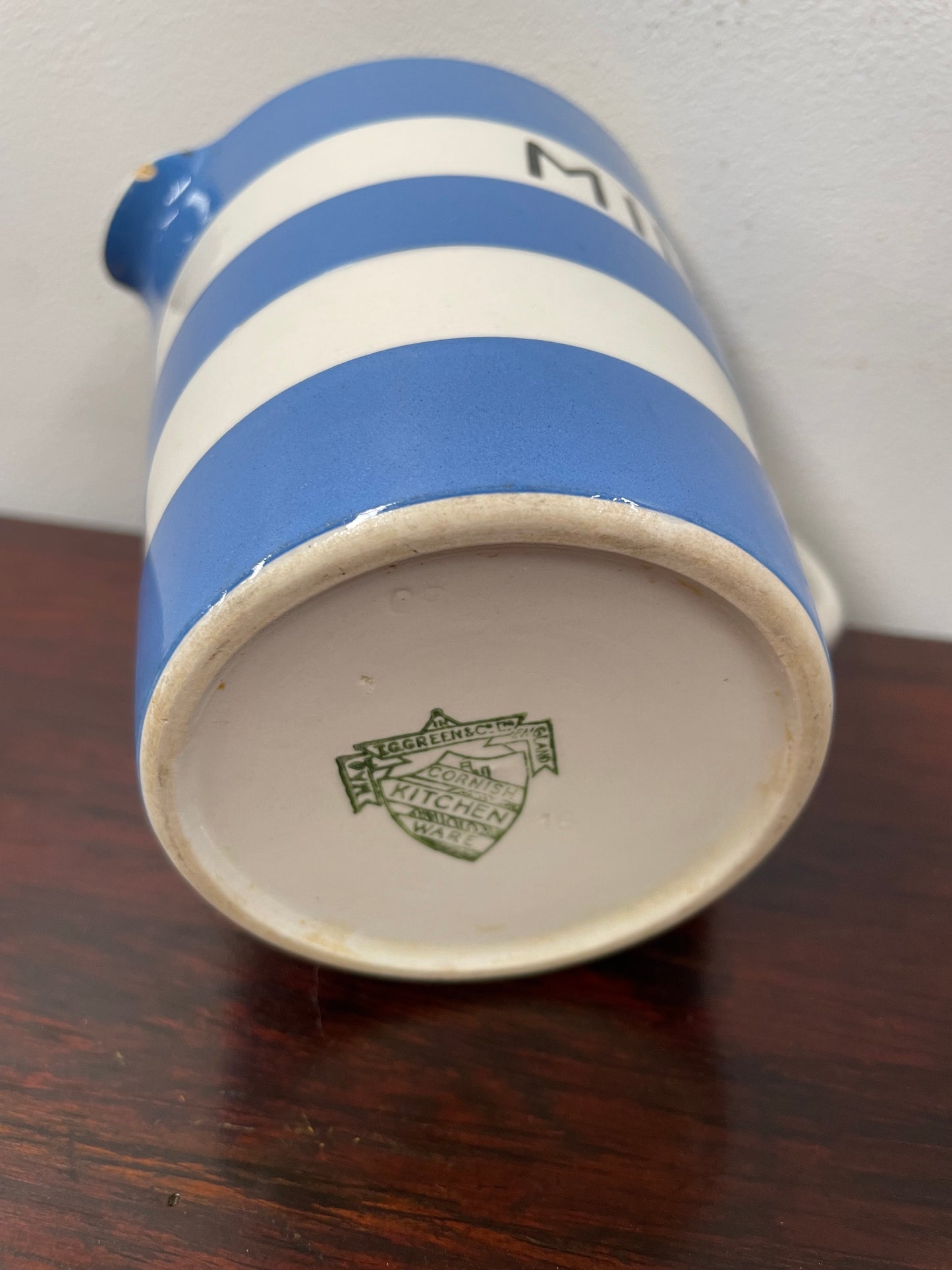 Vintage TG Green Cornishware Milk Jug