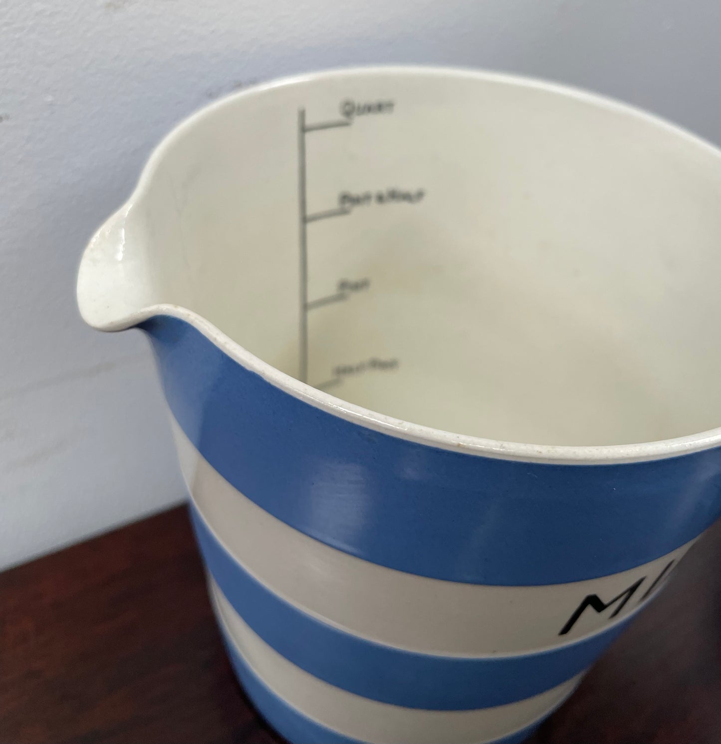 Vintage TG Green Cornishware Milk Jug
